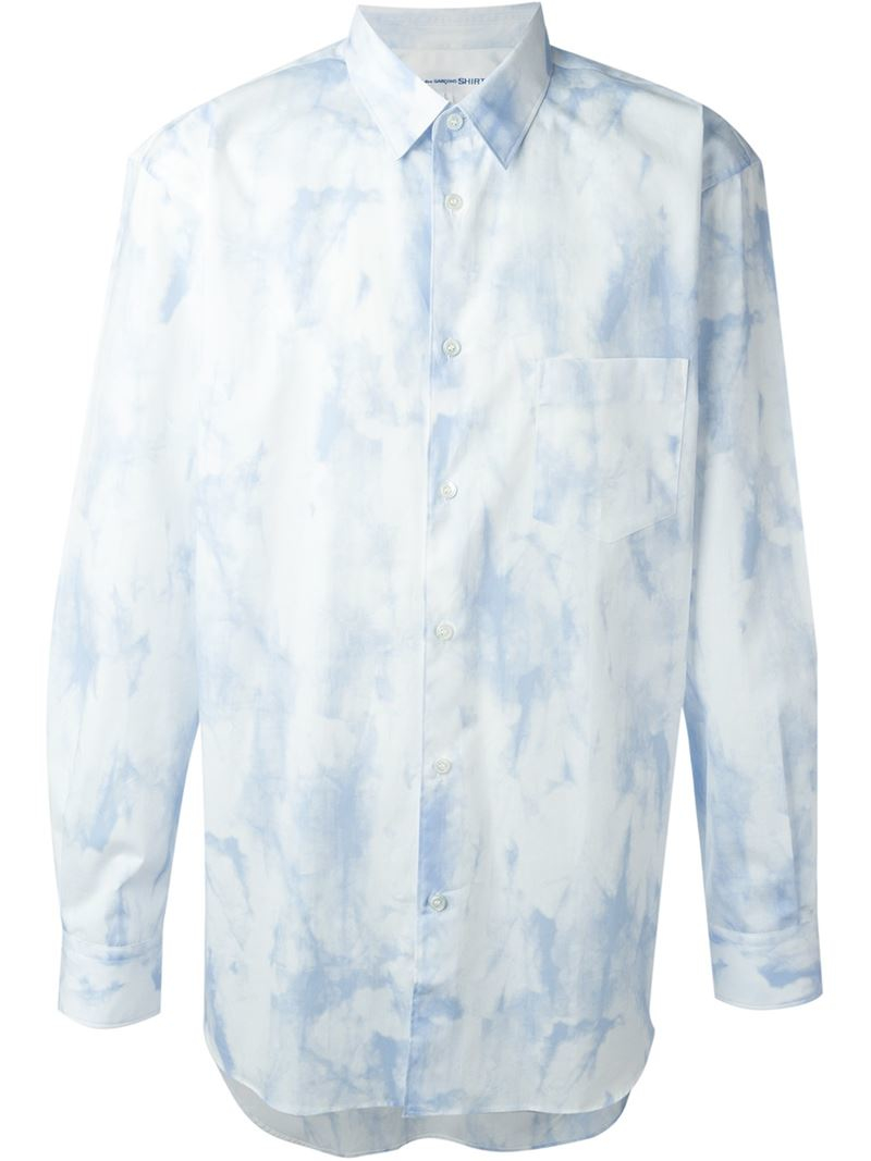 comme des garcons tie dye shirt