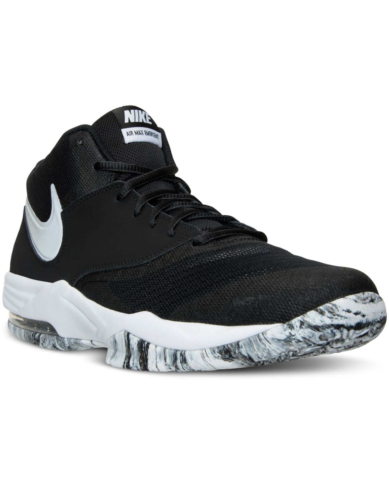 Nike Leather Men's Air Max Emergent Basketball Sneakers From ... ددسن ٢٠١٥
