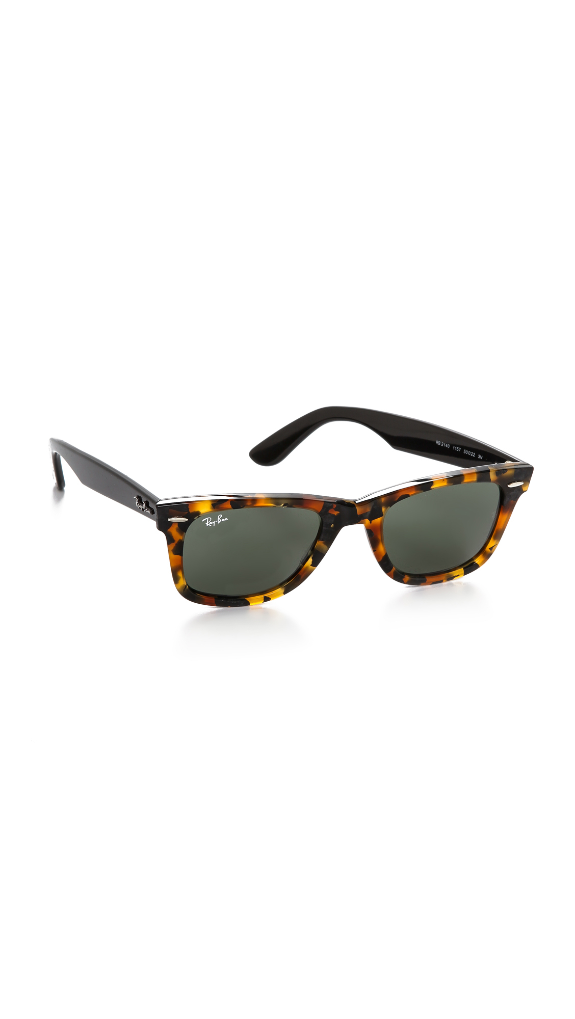 Ray-Ban Icons Wayfarer Sunglasses - Spotted Red Havana/Brown | Lyst