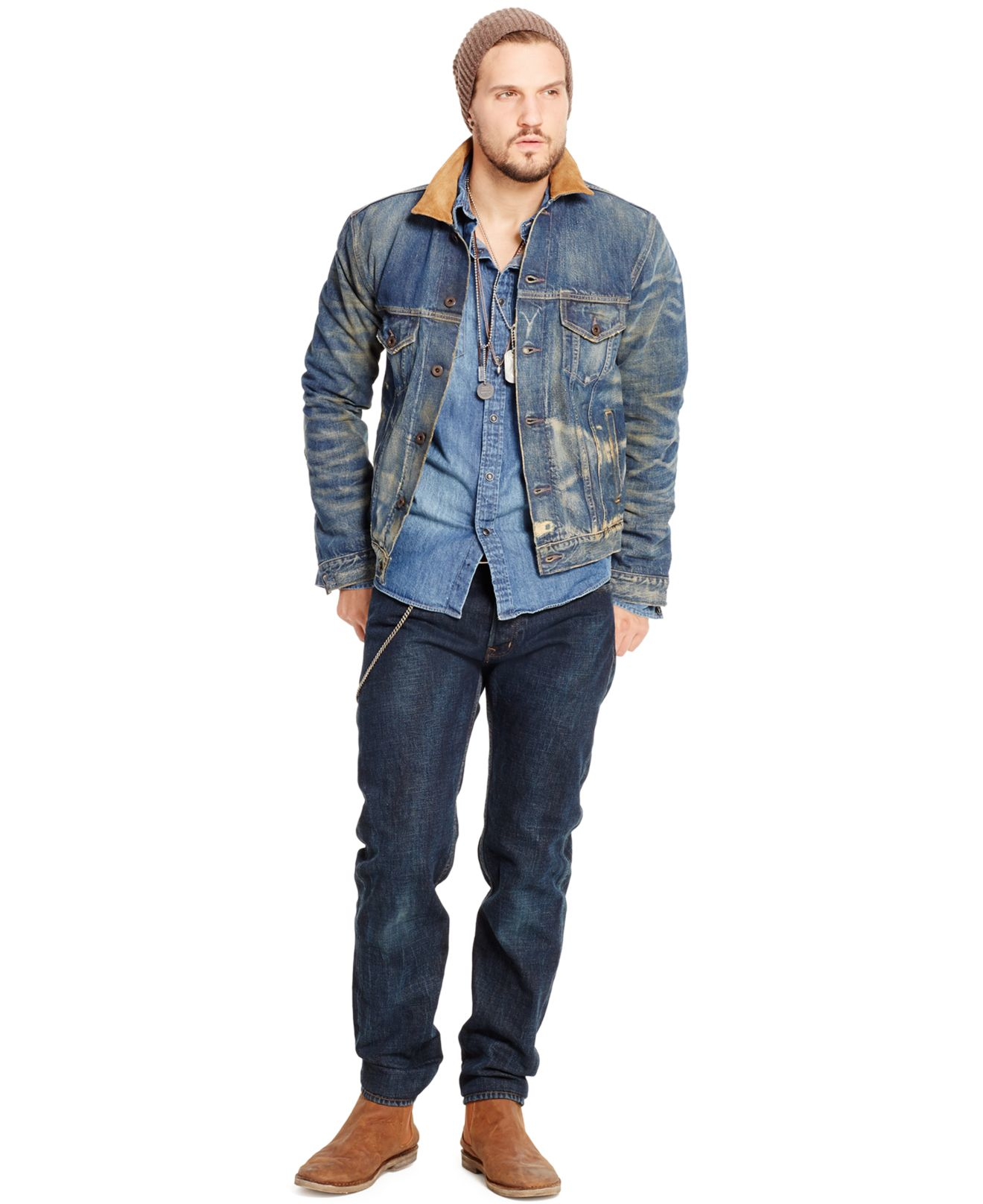 Denim & Supply Ralph Lauren Austin Denim Trucker Jacket in Blue for Men |  Lyst