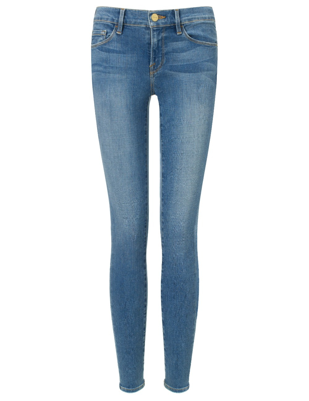 Frame Denim Highland Le Skinny De Jeanne Jeans in Blue | Lyst