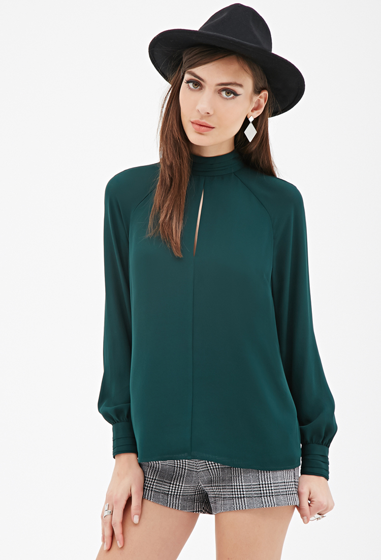 green blouse forever 21