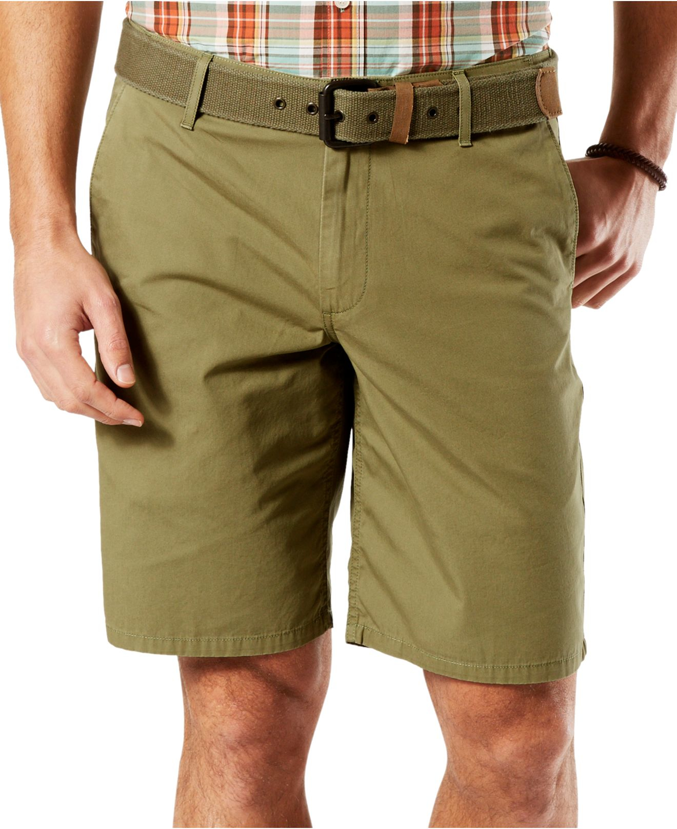 Dockers Men's Slim-fit Tapered-leg Shorts in Green for Men | Lyst
