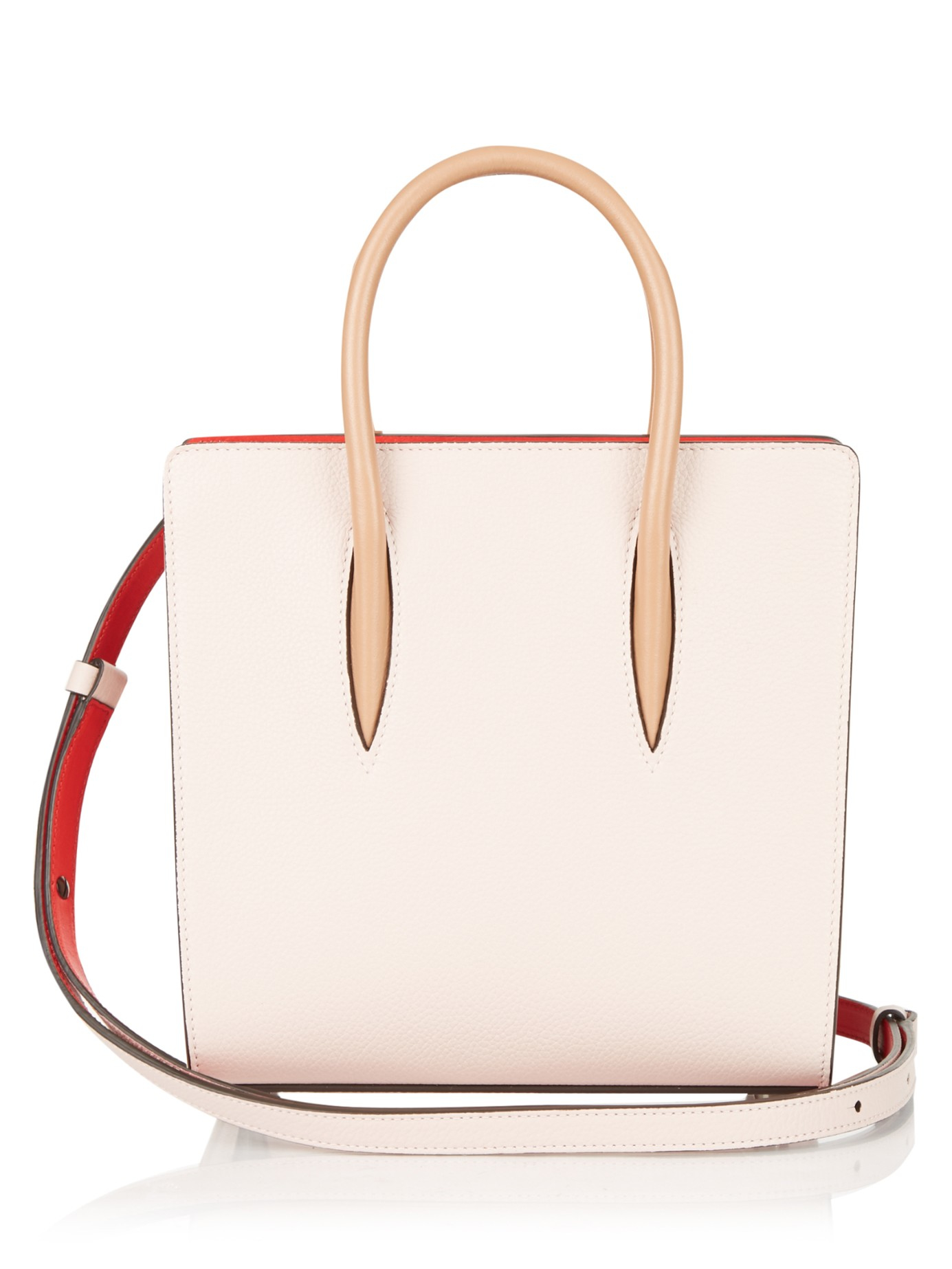 Christian Louboutin Paloma Small Leather Tote in Natural | Lyst