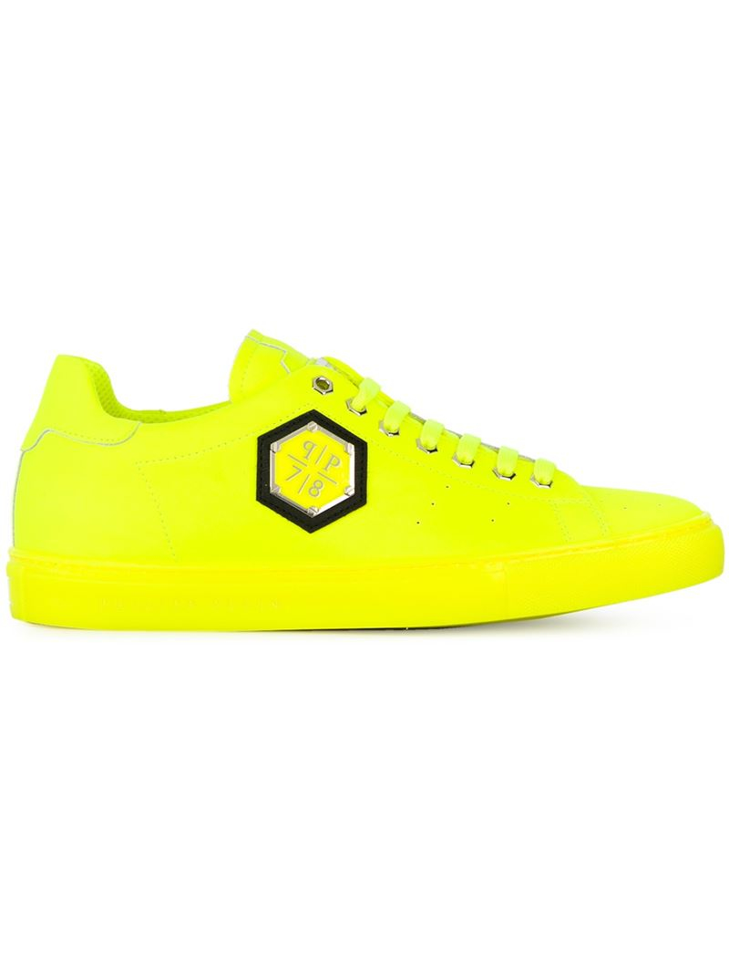 philipp plein yellow sneakers