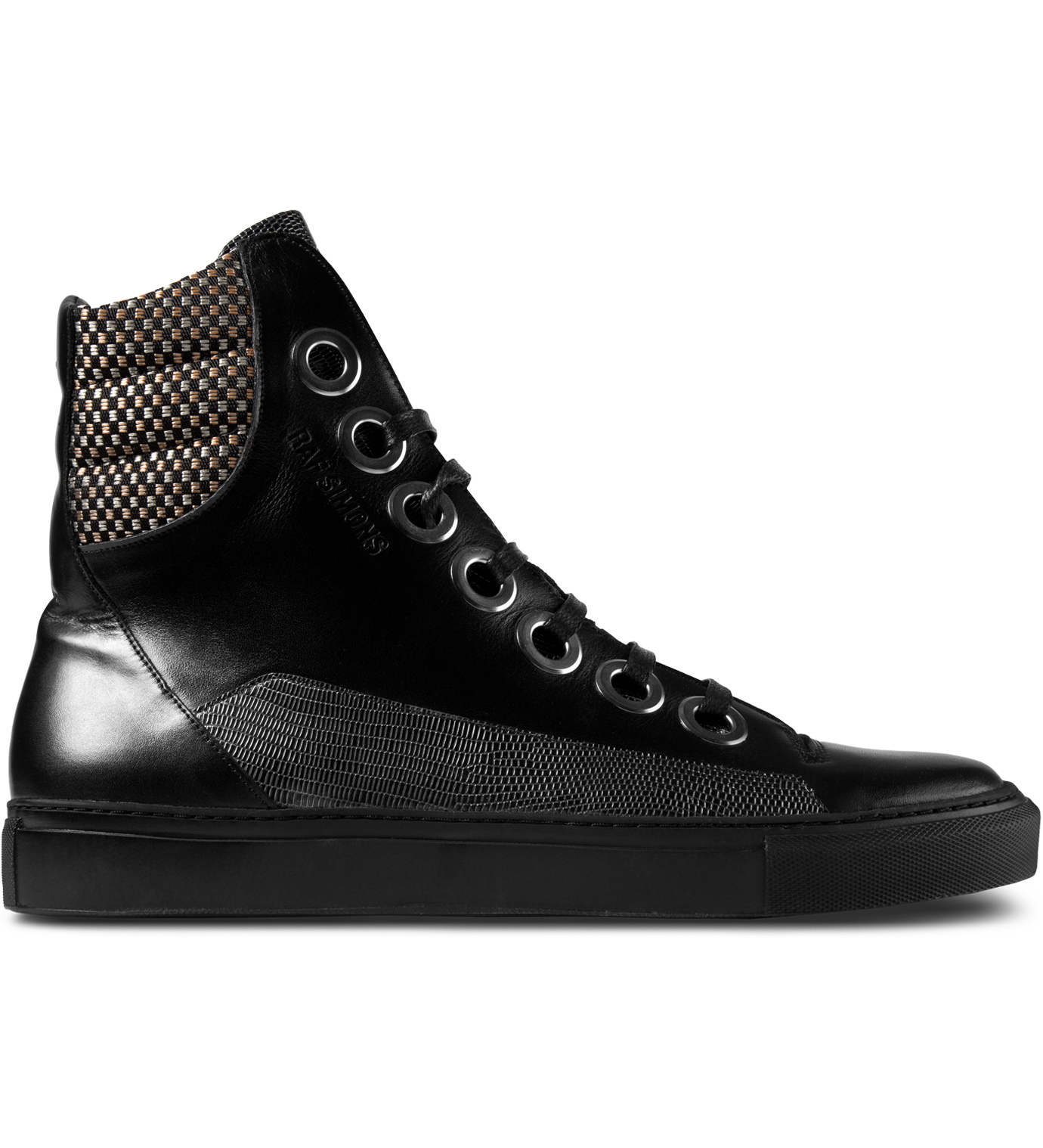 raf simons shoes all black raf simons black laces high sneakers in black for lyst raf simons shoes all black raf simons black laces high sneakers in black for lyst