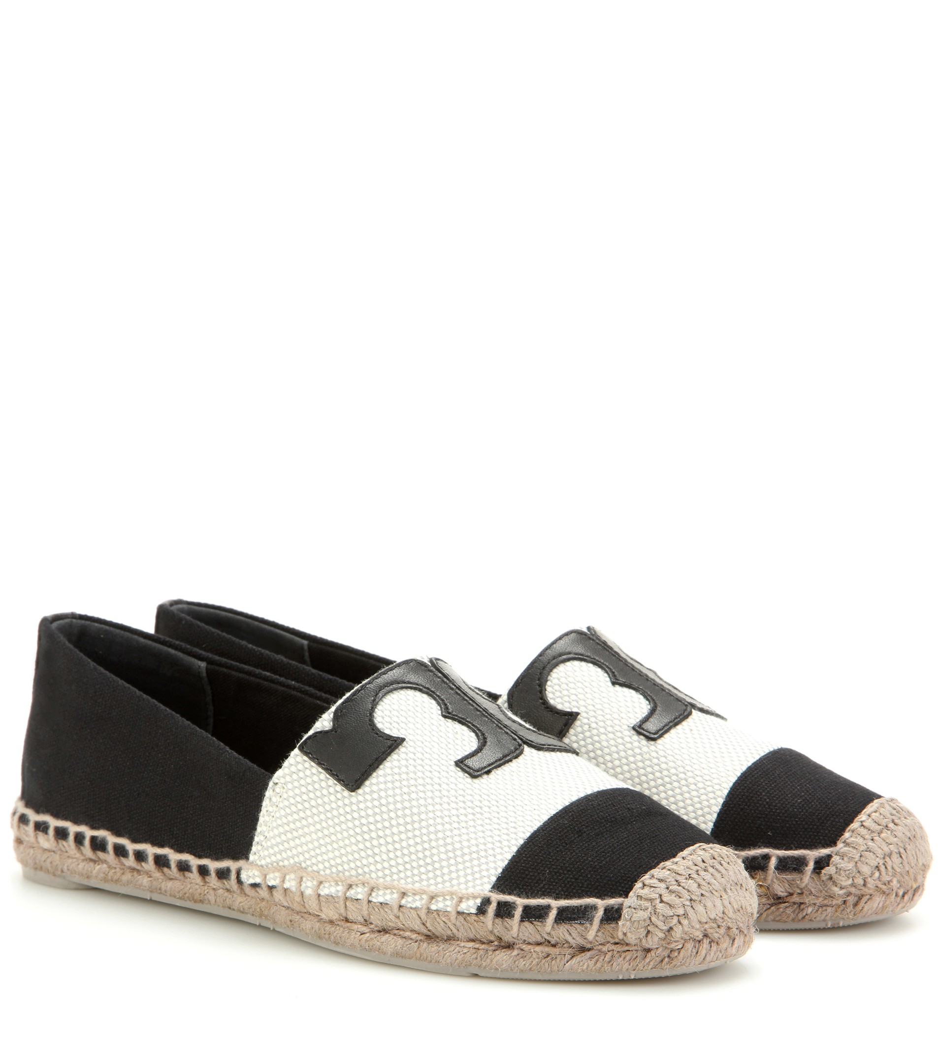 Tory Burch Veranda Canvas Espadrilles in Black - Lyst