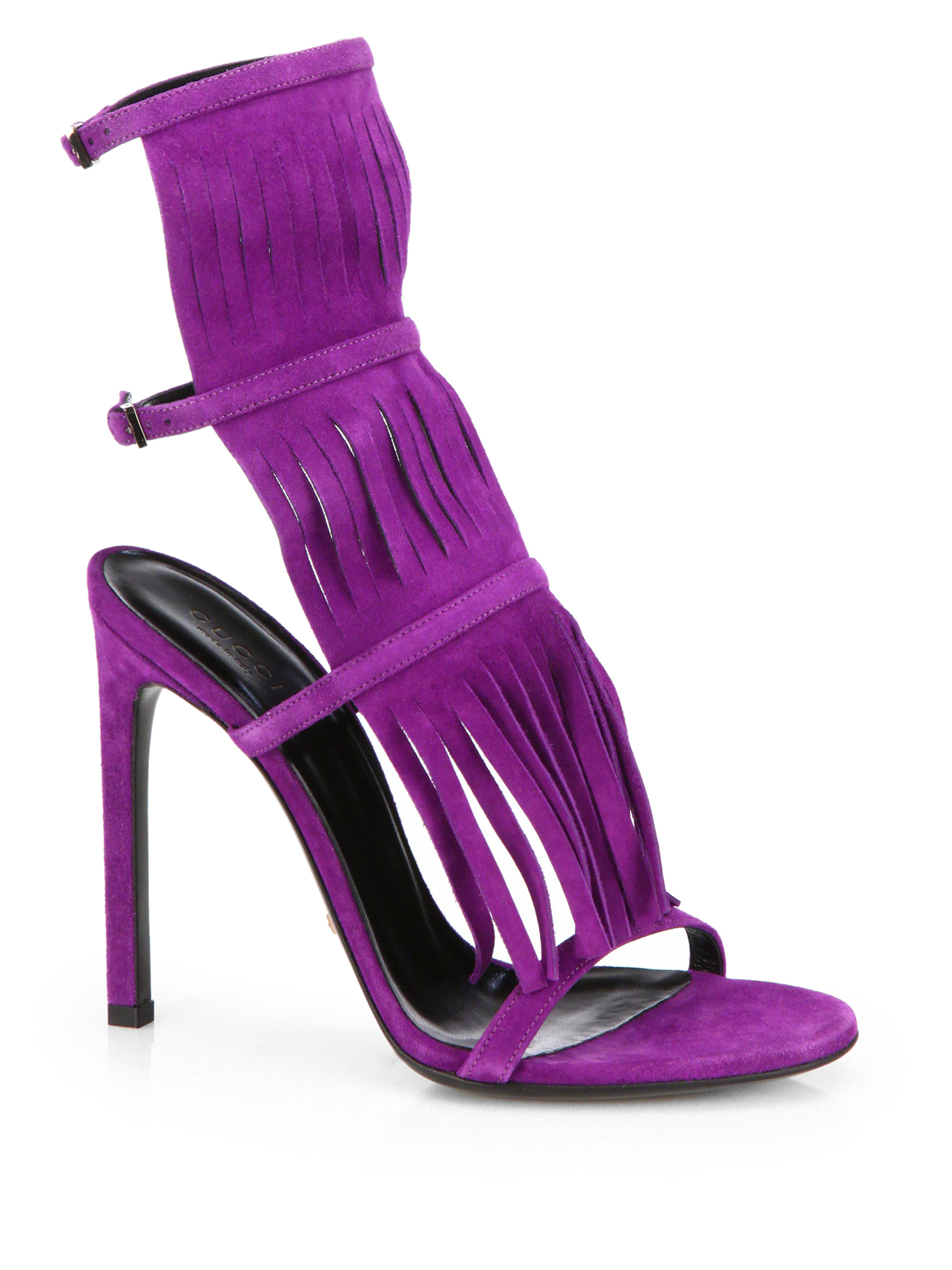 purple gucci sandals