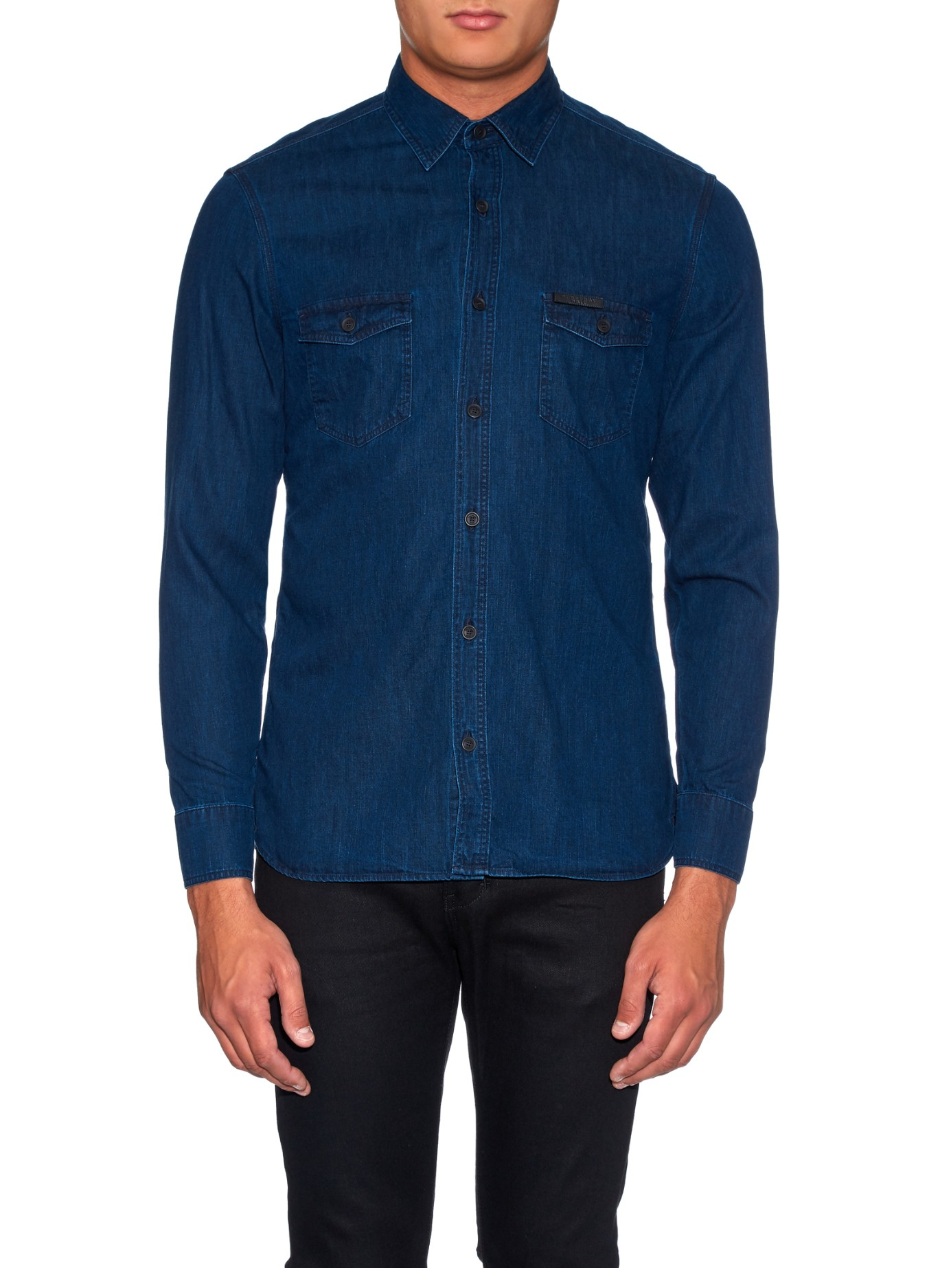 Burberry Brit Zach Denim Shirt in Indigo (Blue) for Men - Lyst