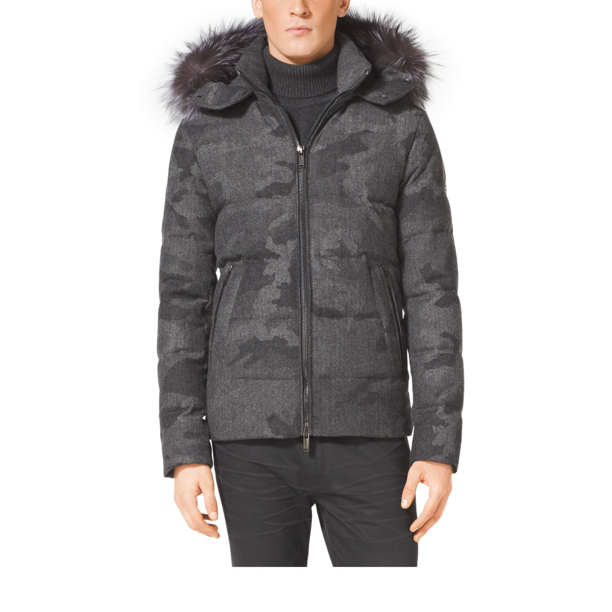 michael kors camo jacket