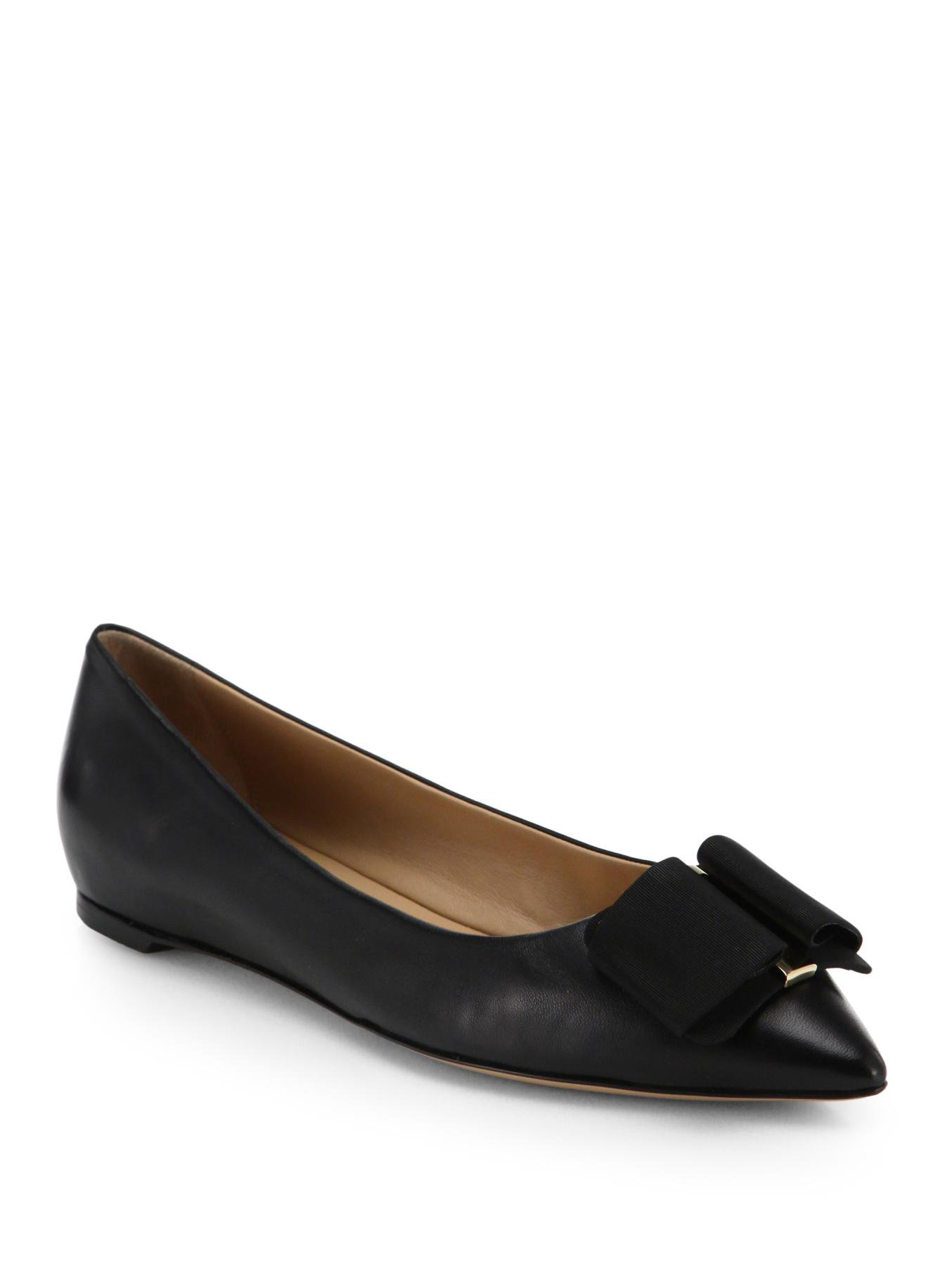 ferragamo shoes flats ferragamo mini leather point toe ballet flats in black lyst ferragamo shoes flats ferragamo mini leather point toe ballet flats in black lyst