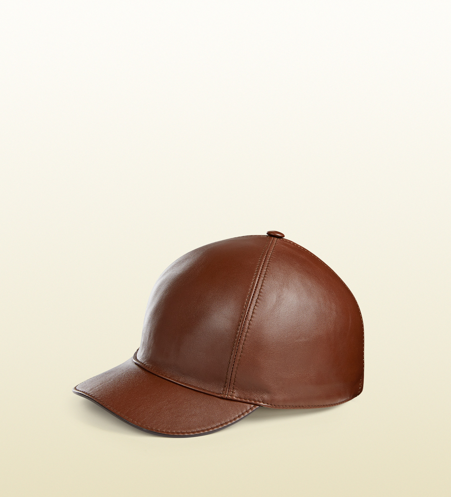 gucci leather baseball cap