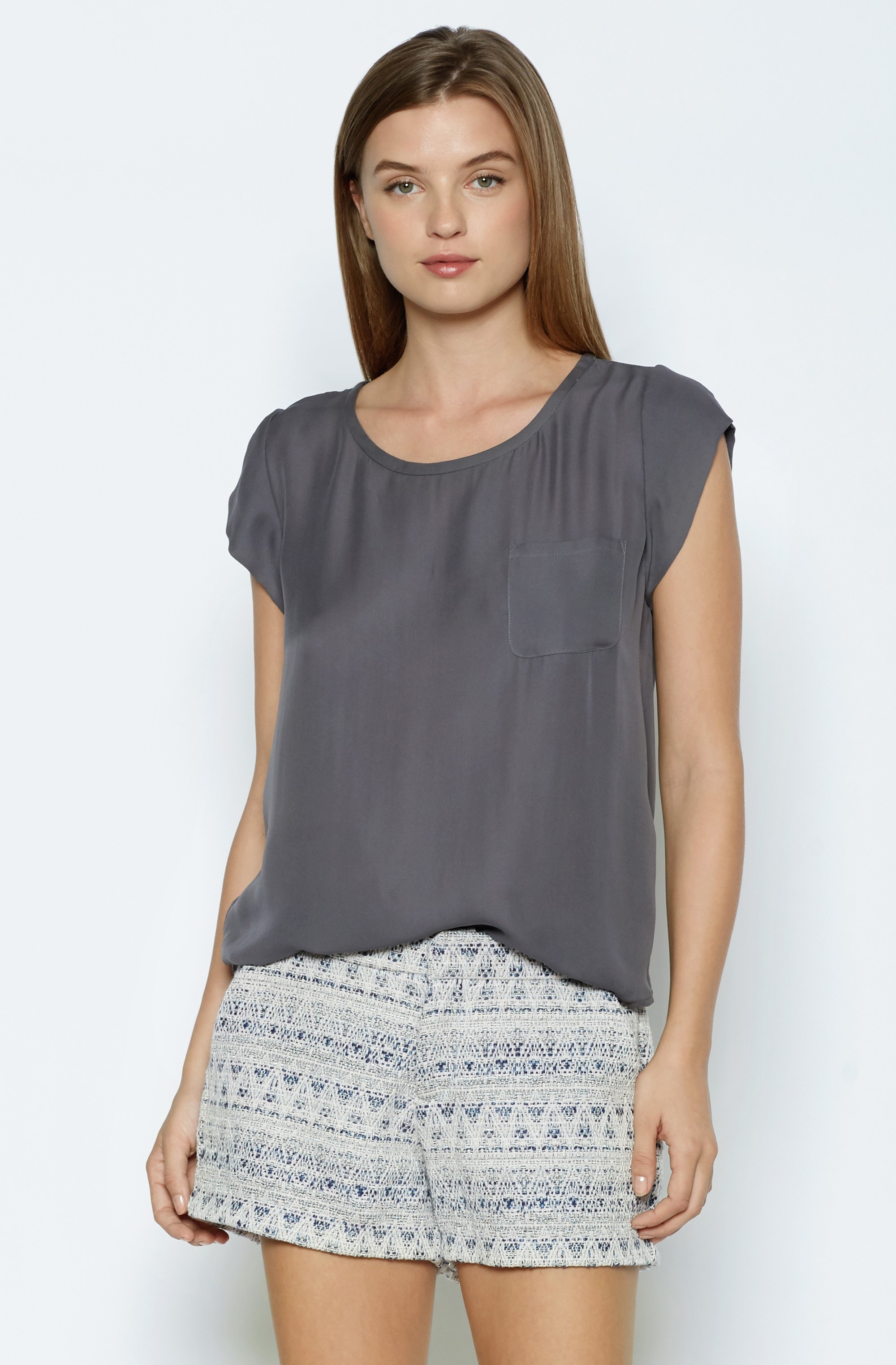joie rancher silk top