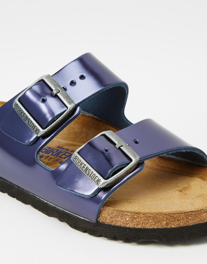 Metallic blue birkenstock sandals sales