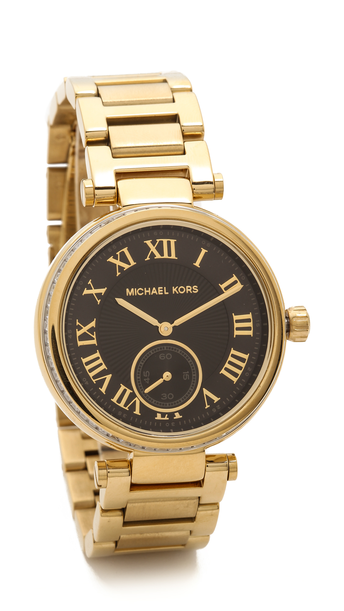 Michael Kors Skylar Watch Goldblack in Metallic | Lyst