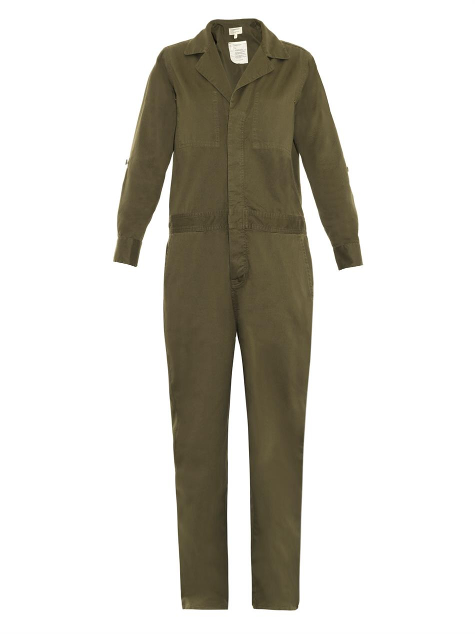 green mechanic jumpsuit