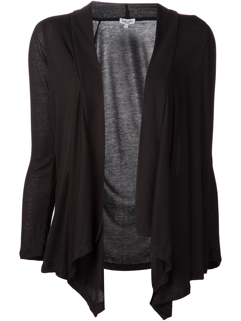 Lyst - Splendid Drapey Cardigan in Black