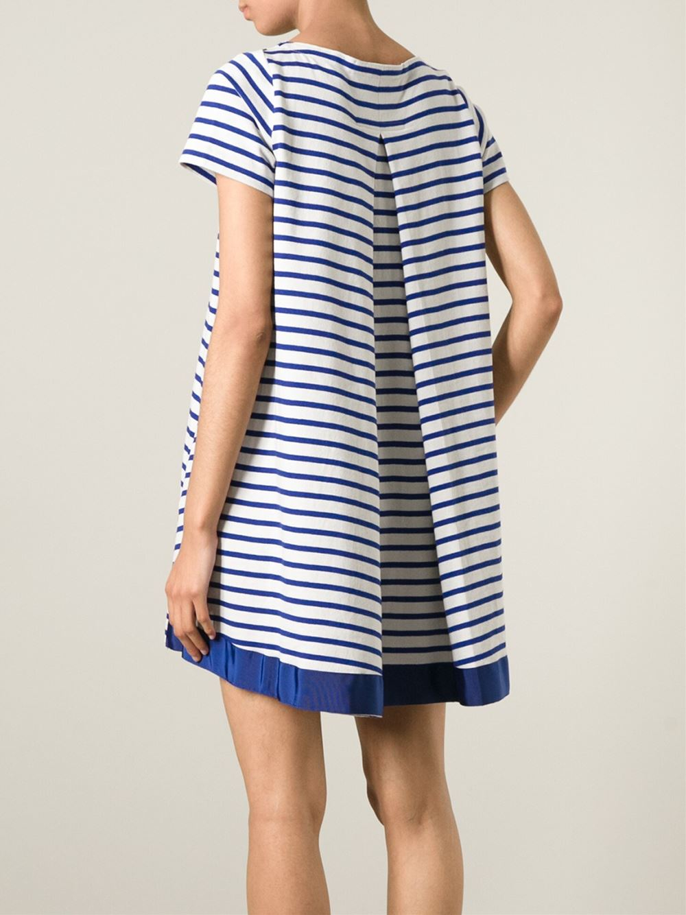 sacai striped dress