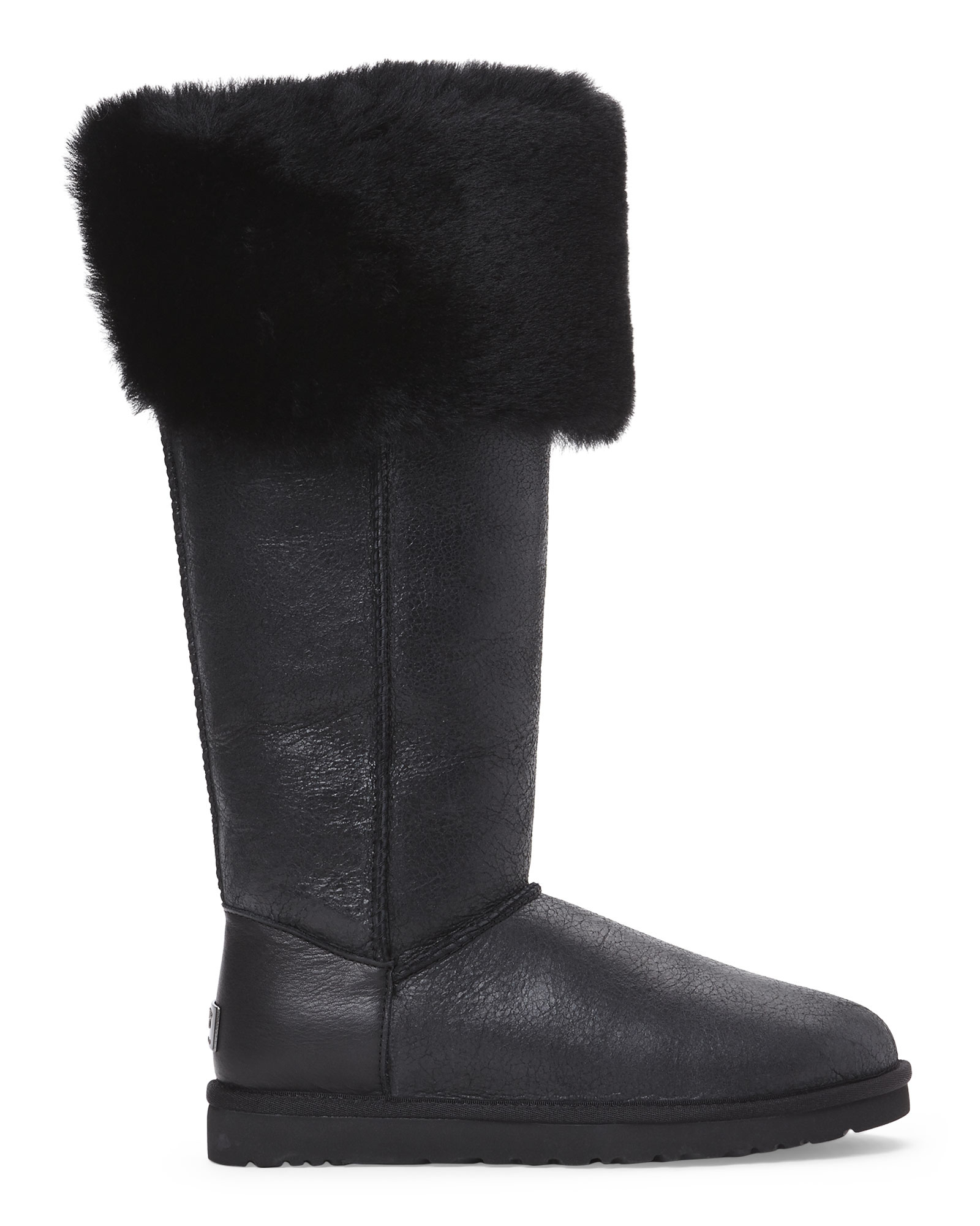 over the knee ugg boots black