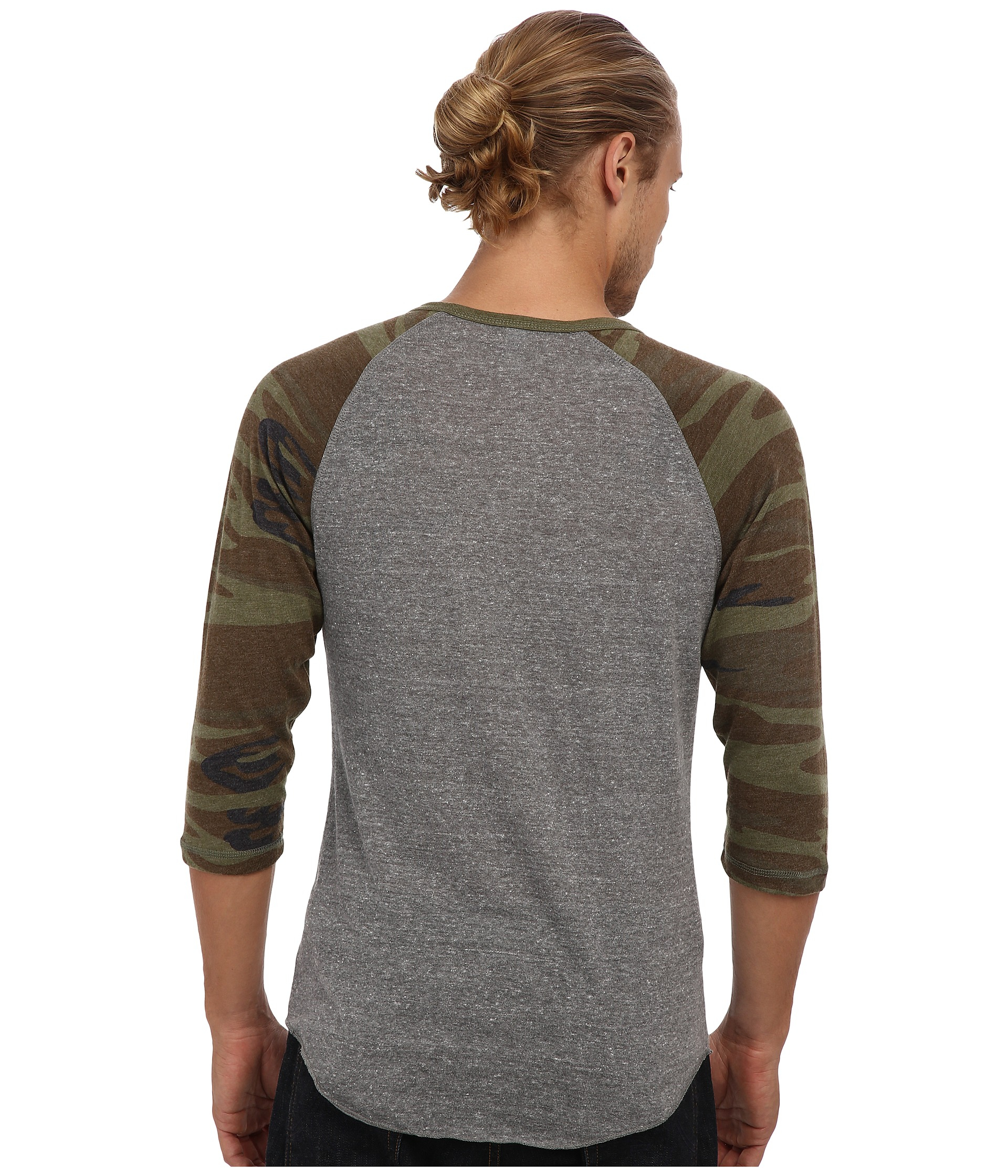 alternative apparel raglan henley