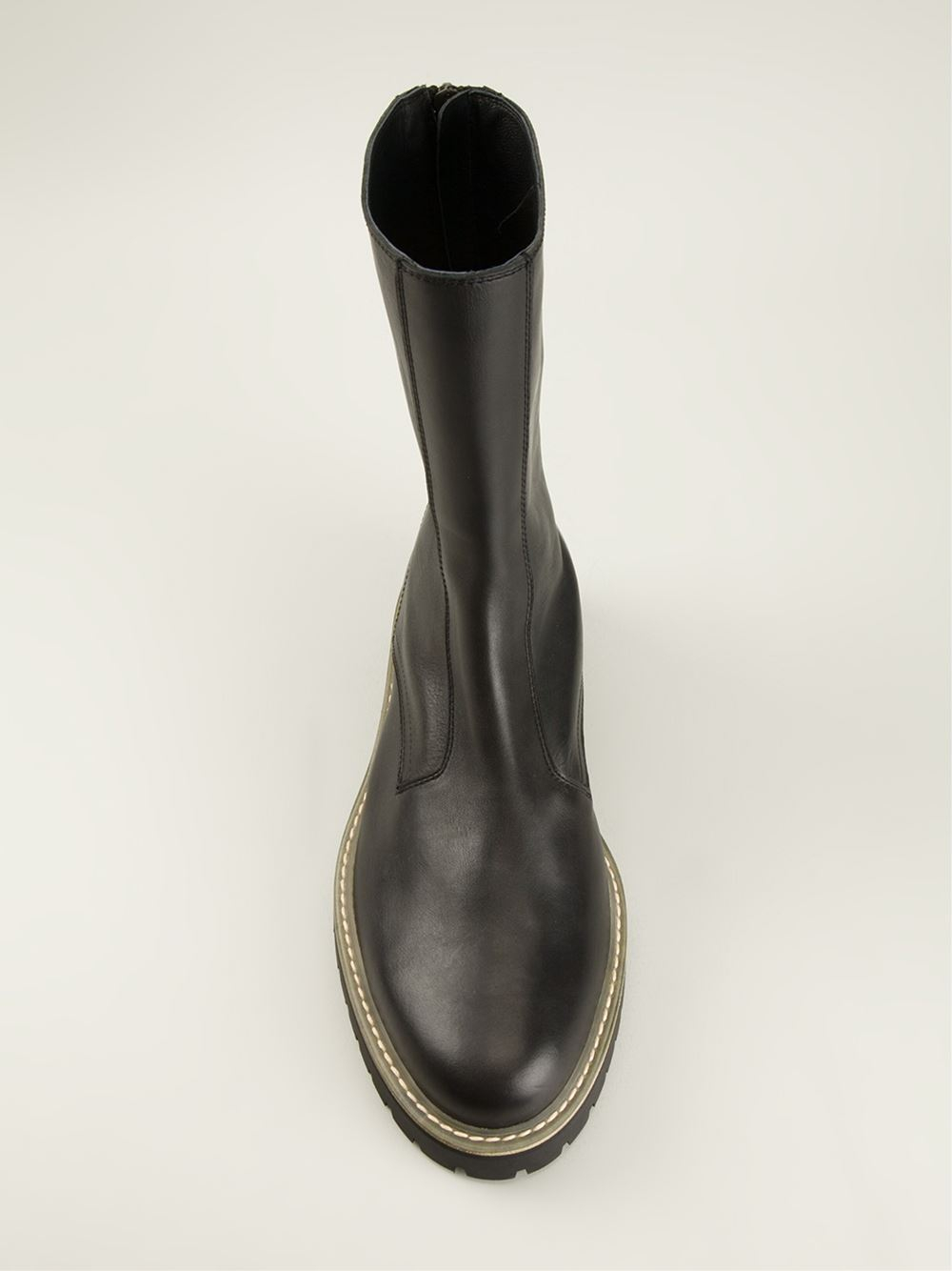 ann demeulemeester biker boots