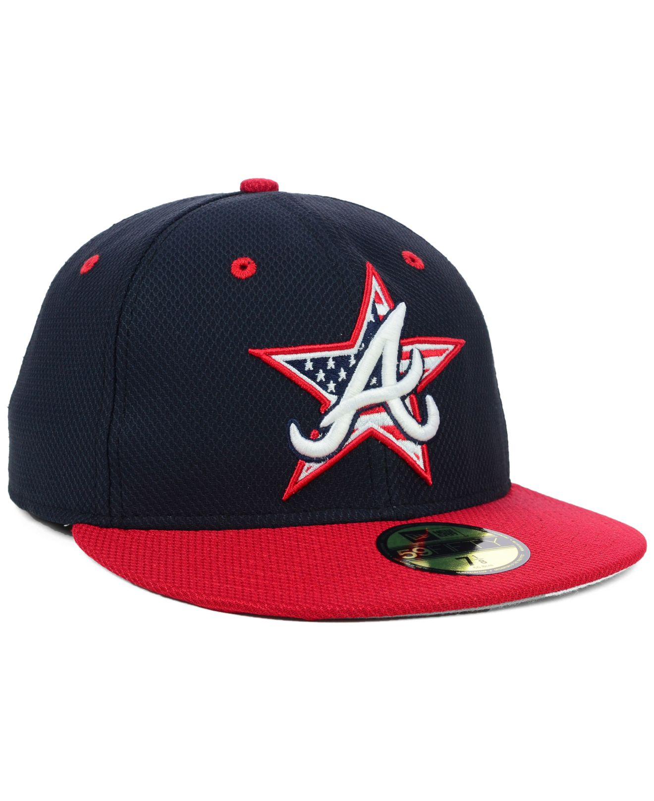 KTZ Atlanta Braves July 4Th Stars & Stripes 59Fifty Cap in Blue
