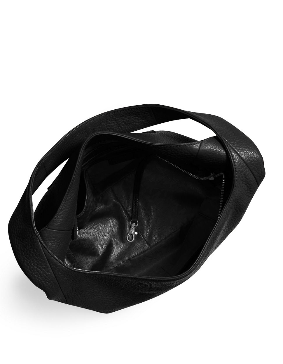 MICHAEL Michael Kors Lena Large Leather Hobo Bag in Black