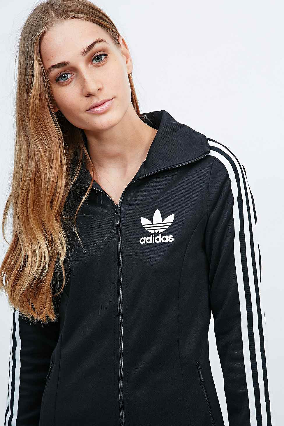 adidas Europa Zip Dress In Black | Lyst UK