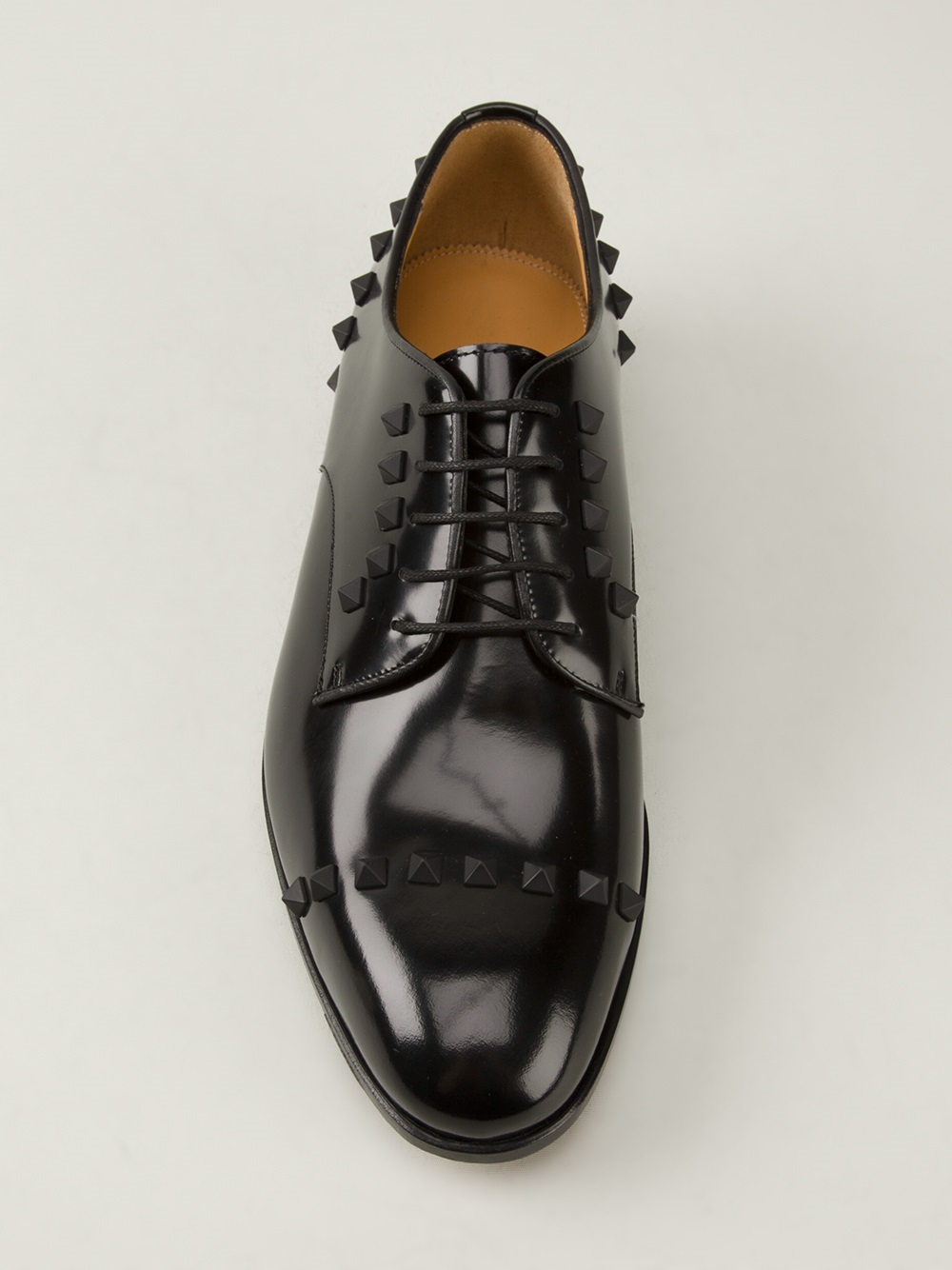 Valentino &#39;rockstud&#39; Derby Shoes in Black for Men - Lyst