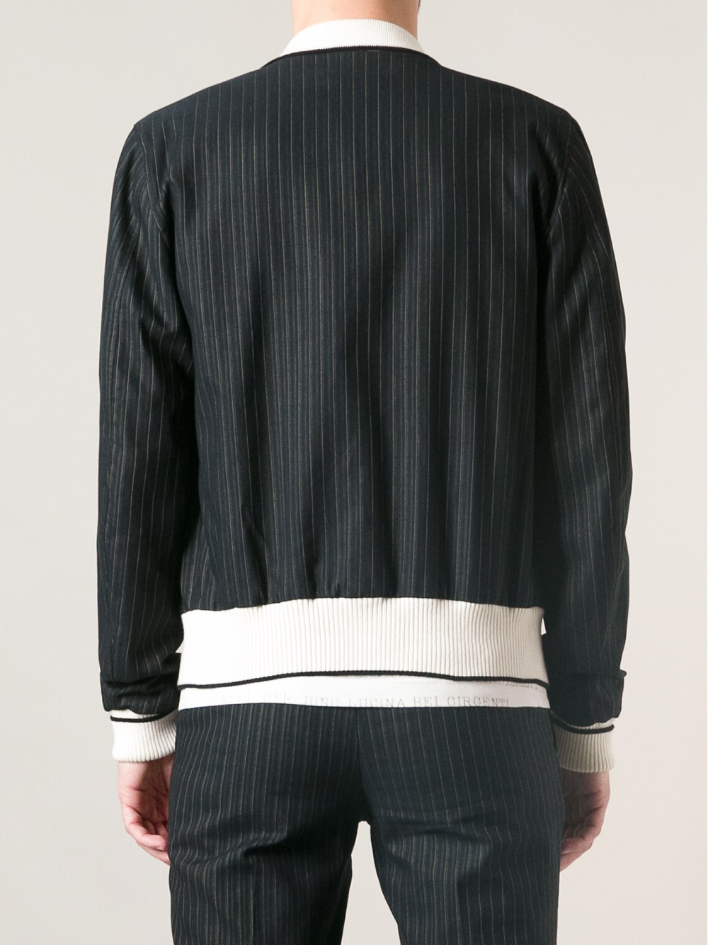 pinstripe sweatshirt