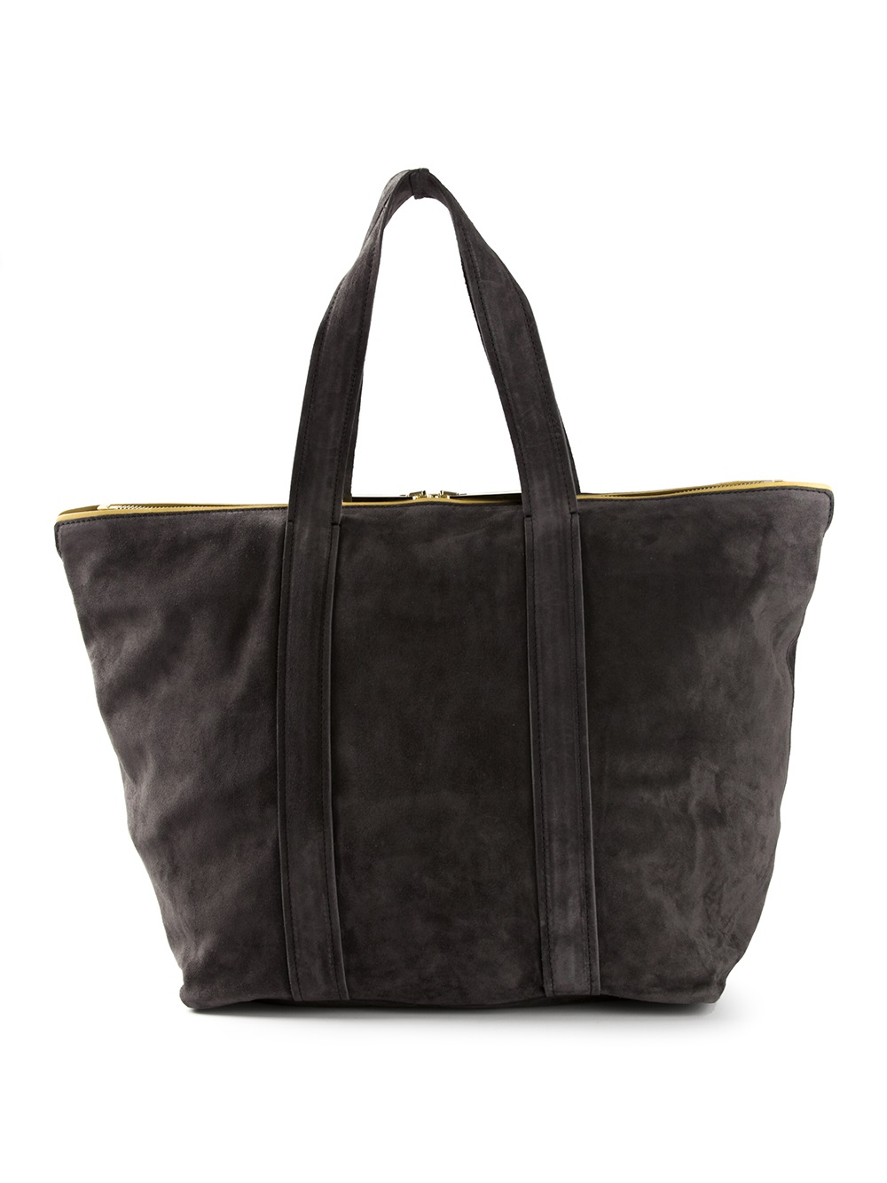 Vanessa Bruno Large Suede Tote Bag in Grey (Gray) - Lyst