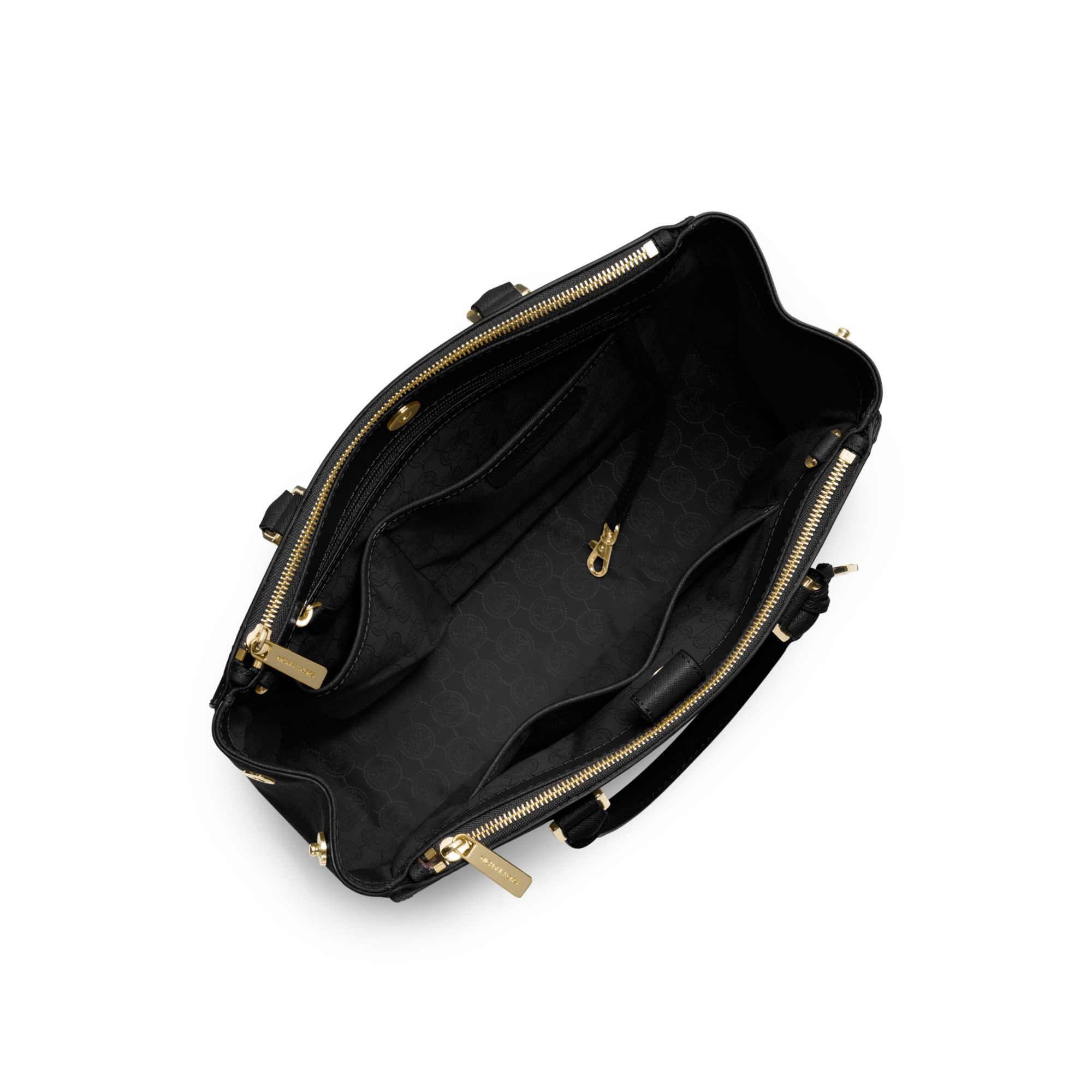 michael kors sutton black saffiano leather satchel