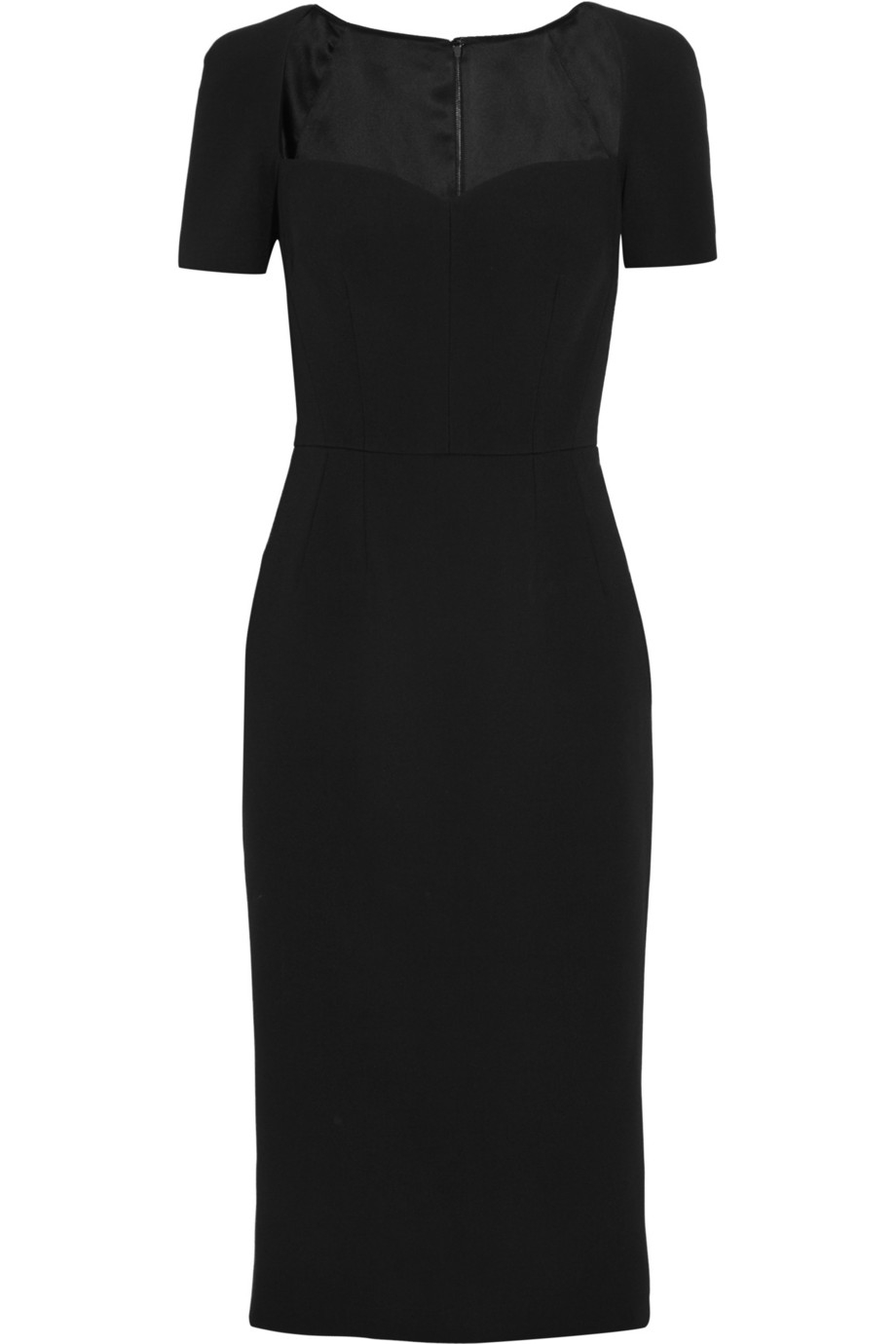 Dolce & Gabbana Crepe Pencil Dress in Black - Lyst