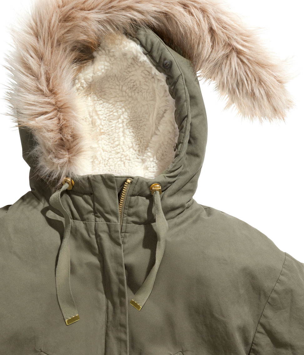 pile lined parka