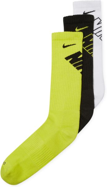 Nike Men'S Ultimatum Dri-Fit Crew Socks 3-Pack in Multicolor for Men