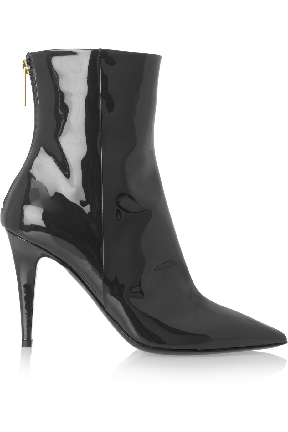 Lyst - Tamara Mellon Excess Patent-Leather Ankle Boots in Gray