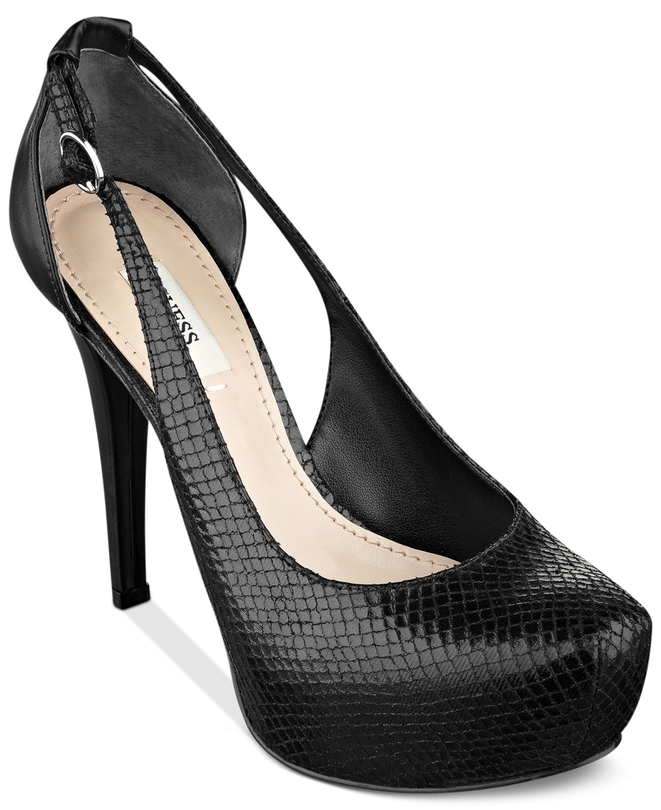 black platform pumps size 11
