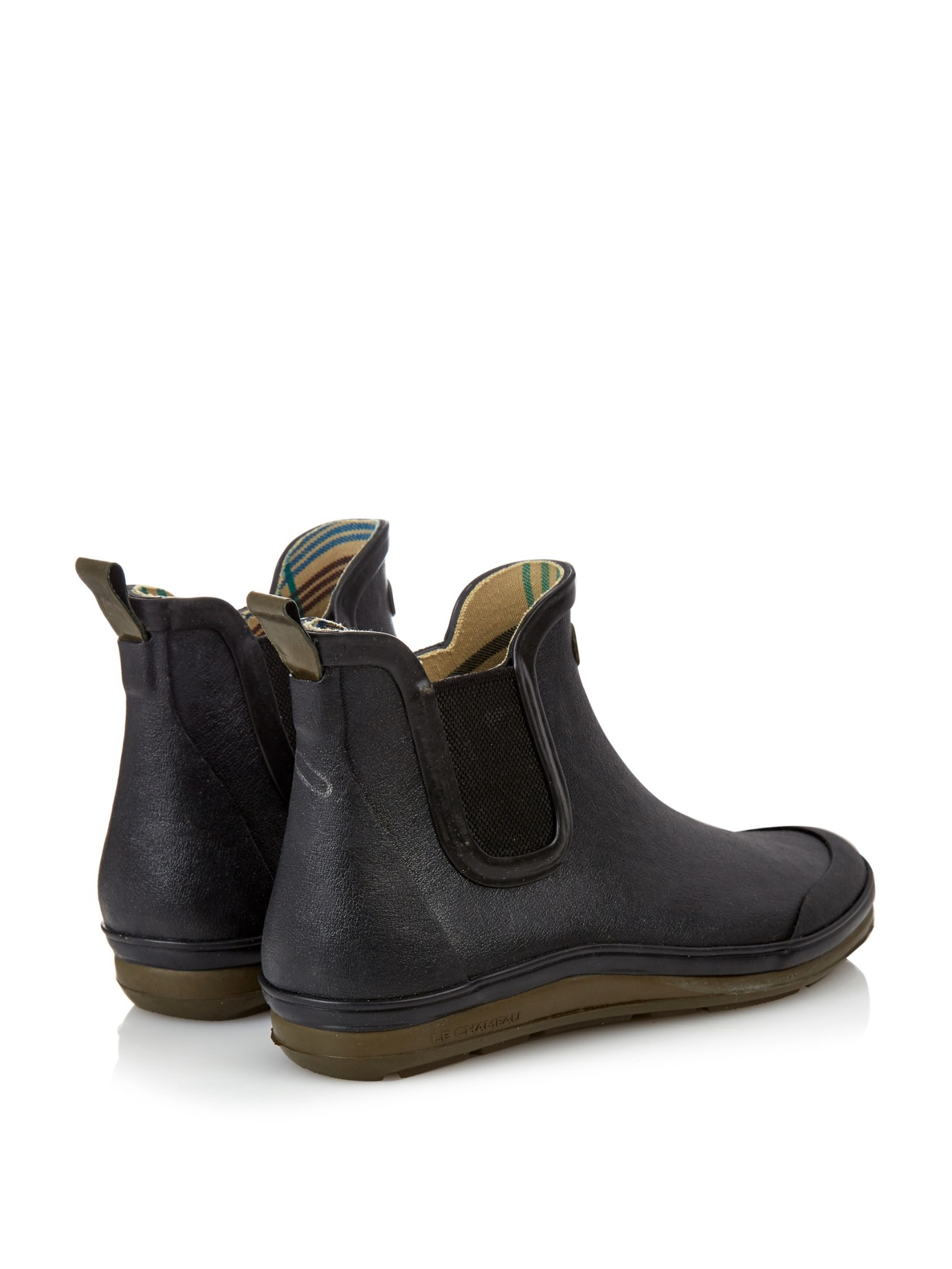 Lyst - Le Chameau Belleville Rubber Chelsea Boots in Black