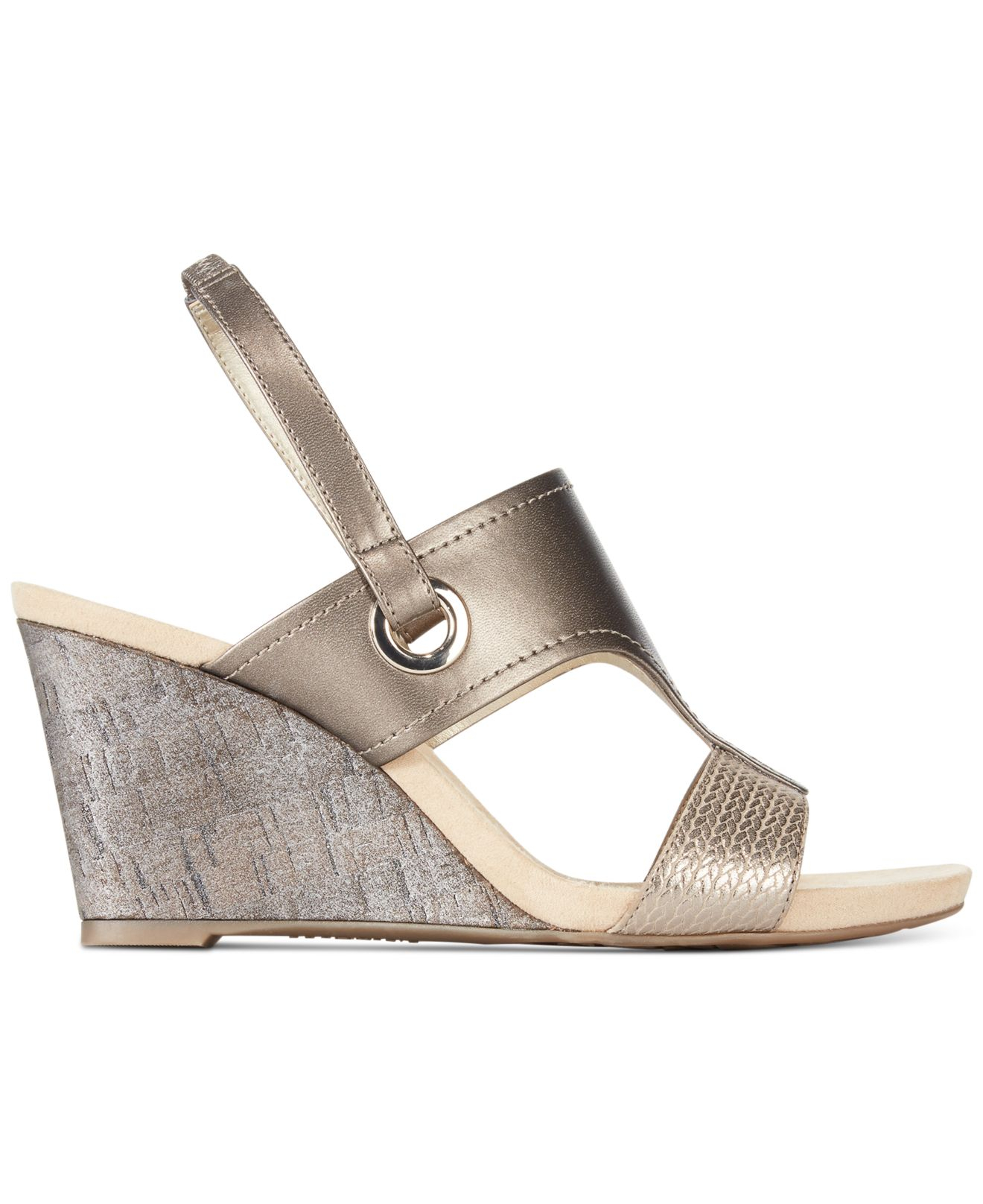 anne klein shoes wedge sandals