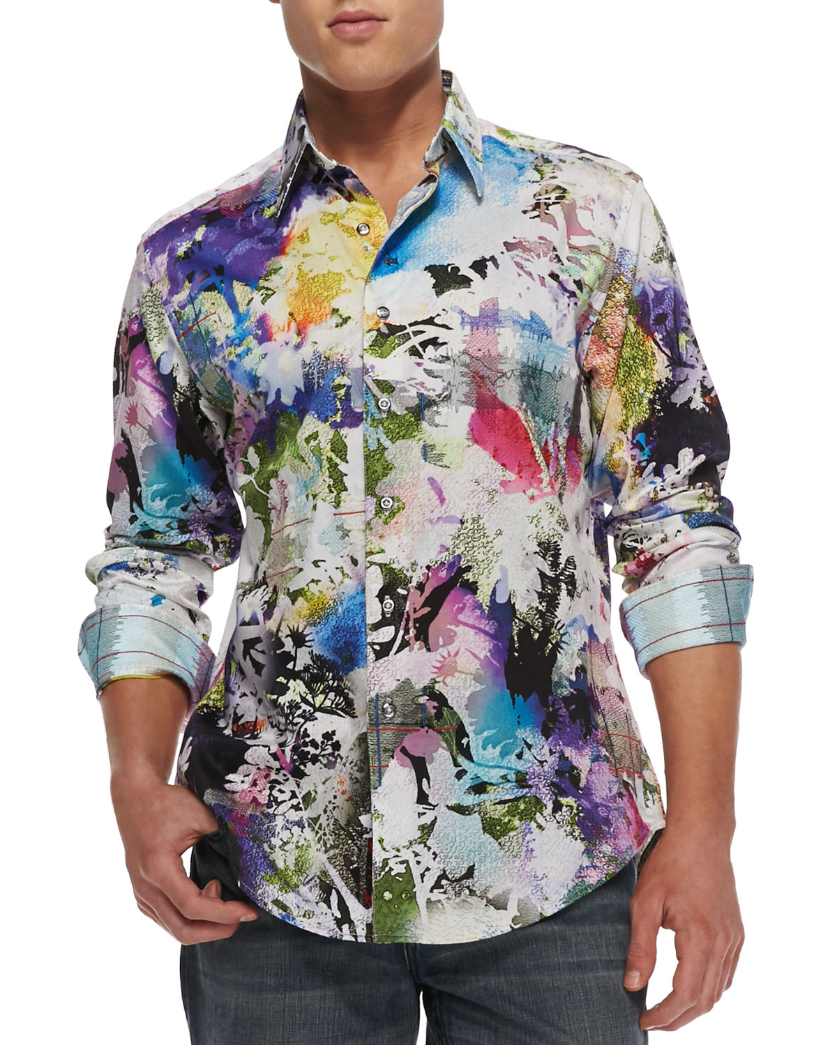 robert graham slim fit shirt