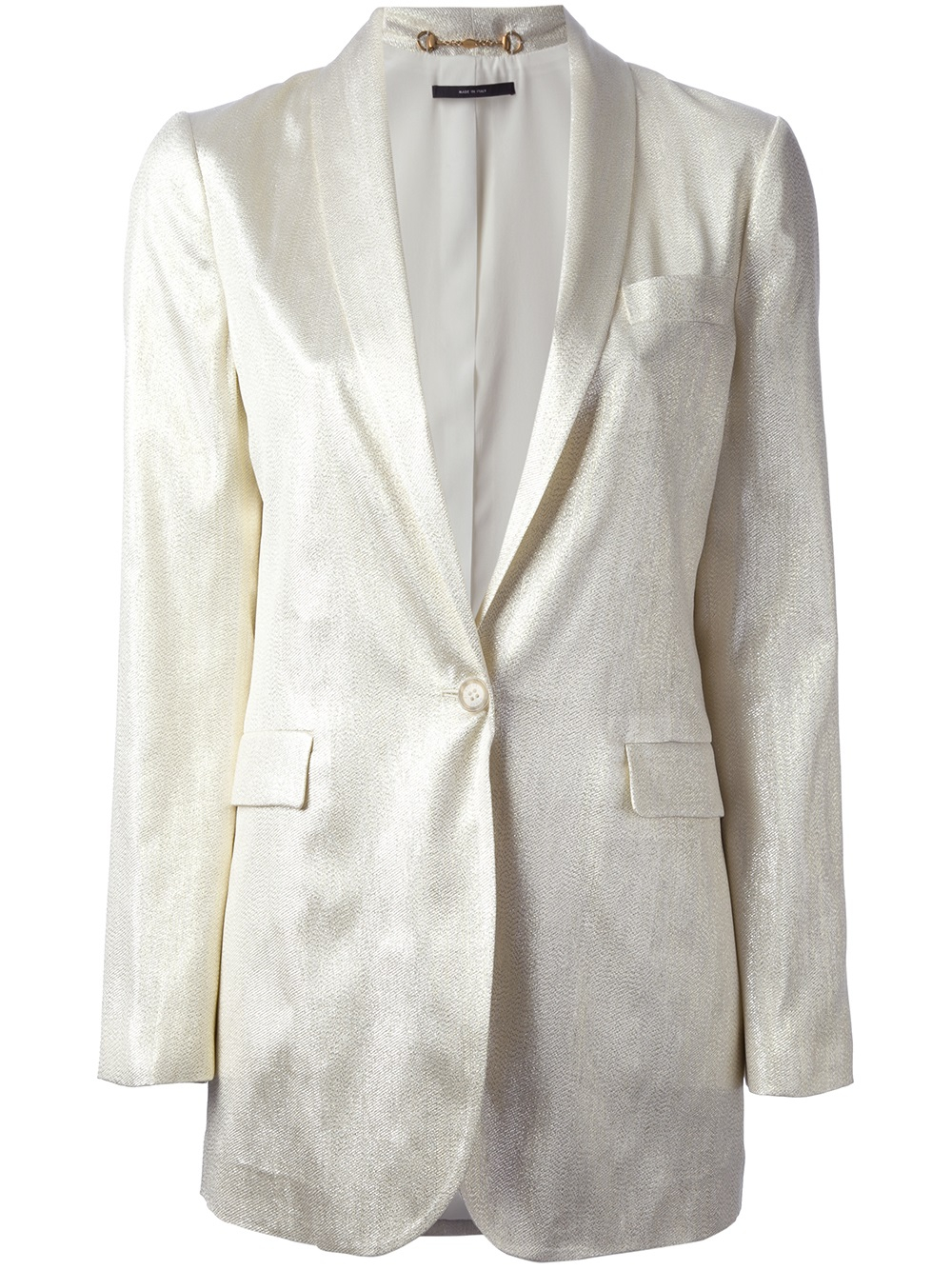 Lyst - Gucci Long Blazer in White