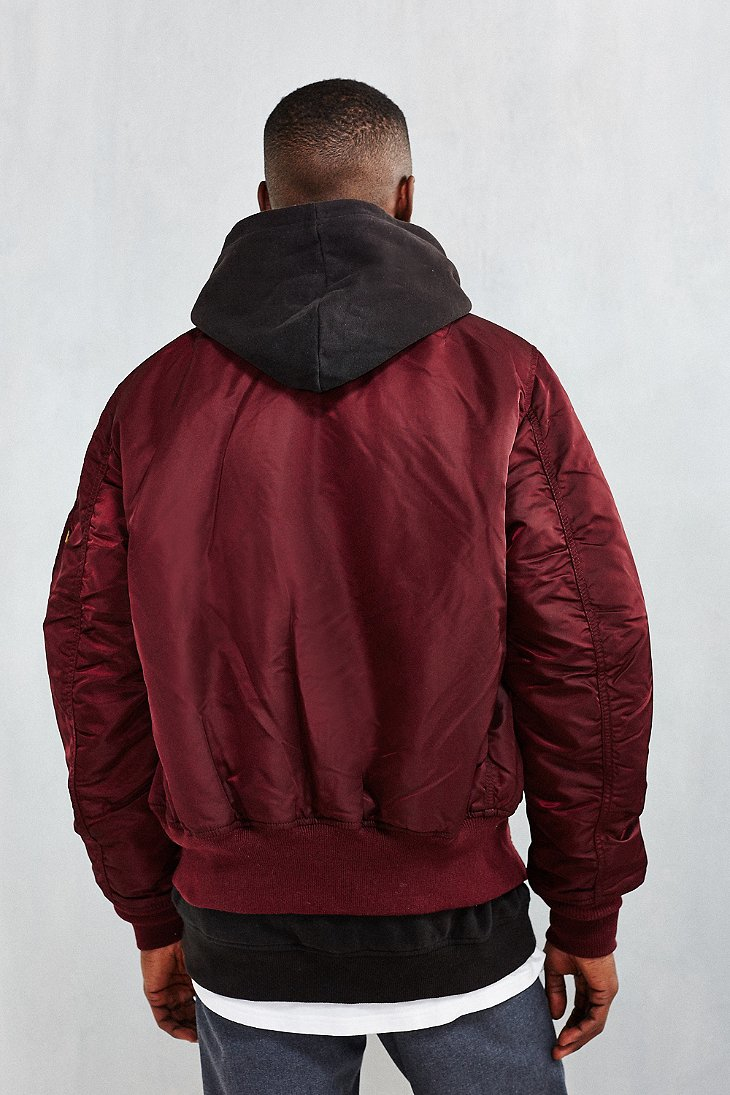 Alpha Industries Classic-fit Ma-1 Bomber Jacket in Maroon (Red) for Men |  Lyst