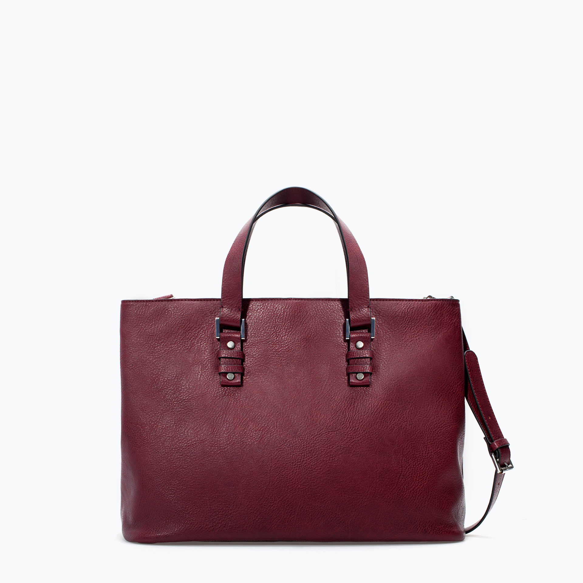 Zara City Business Bag in Purple (Burgundy) Lyst