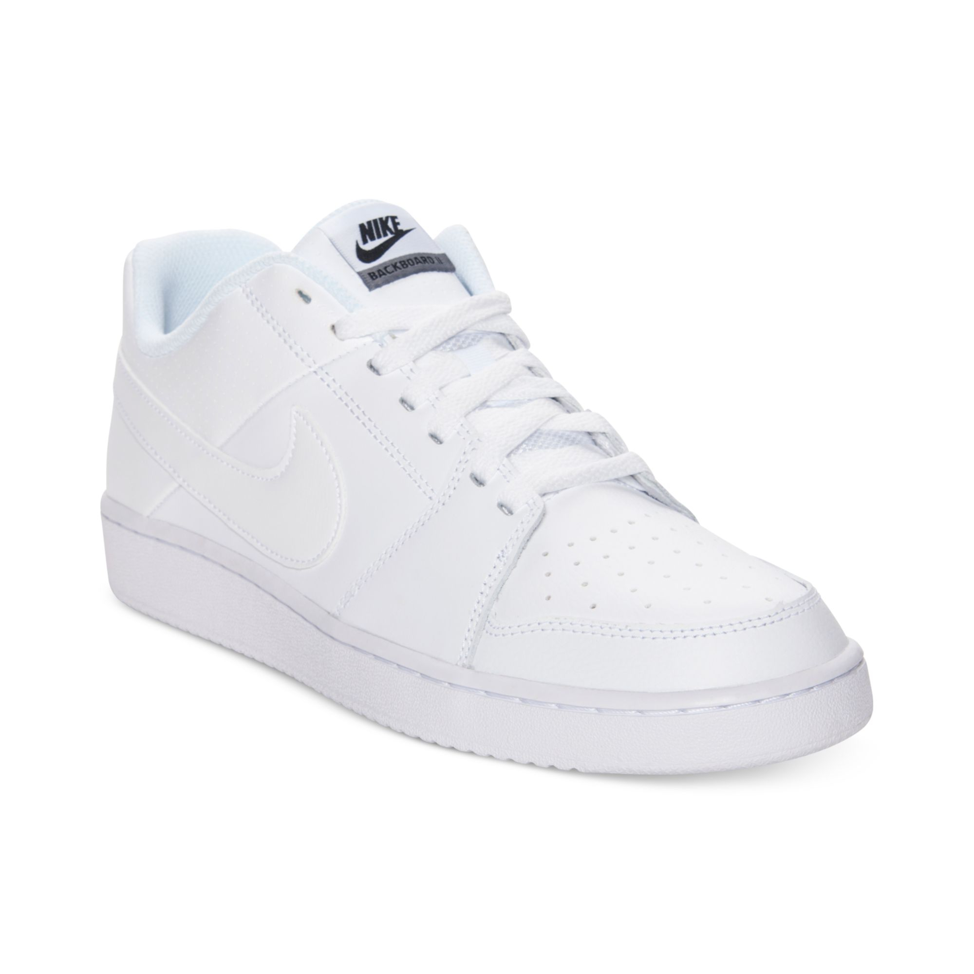 Nike Backboard Low Casual Sneakers in White/White/Black (White) for Men |  Lyst
