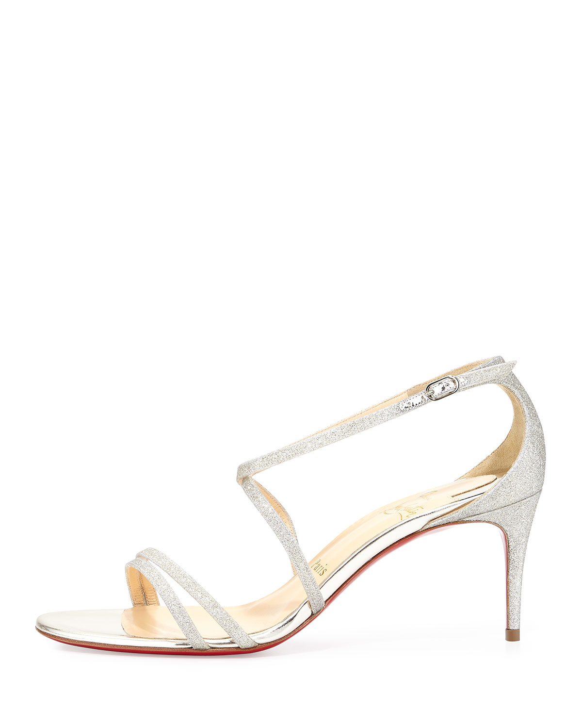 louboutin beige sandals