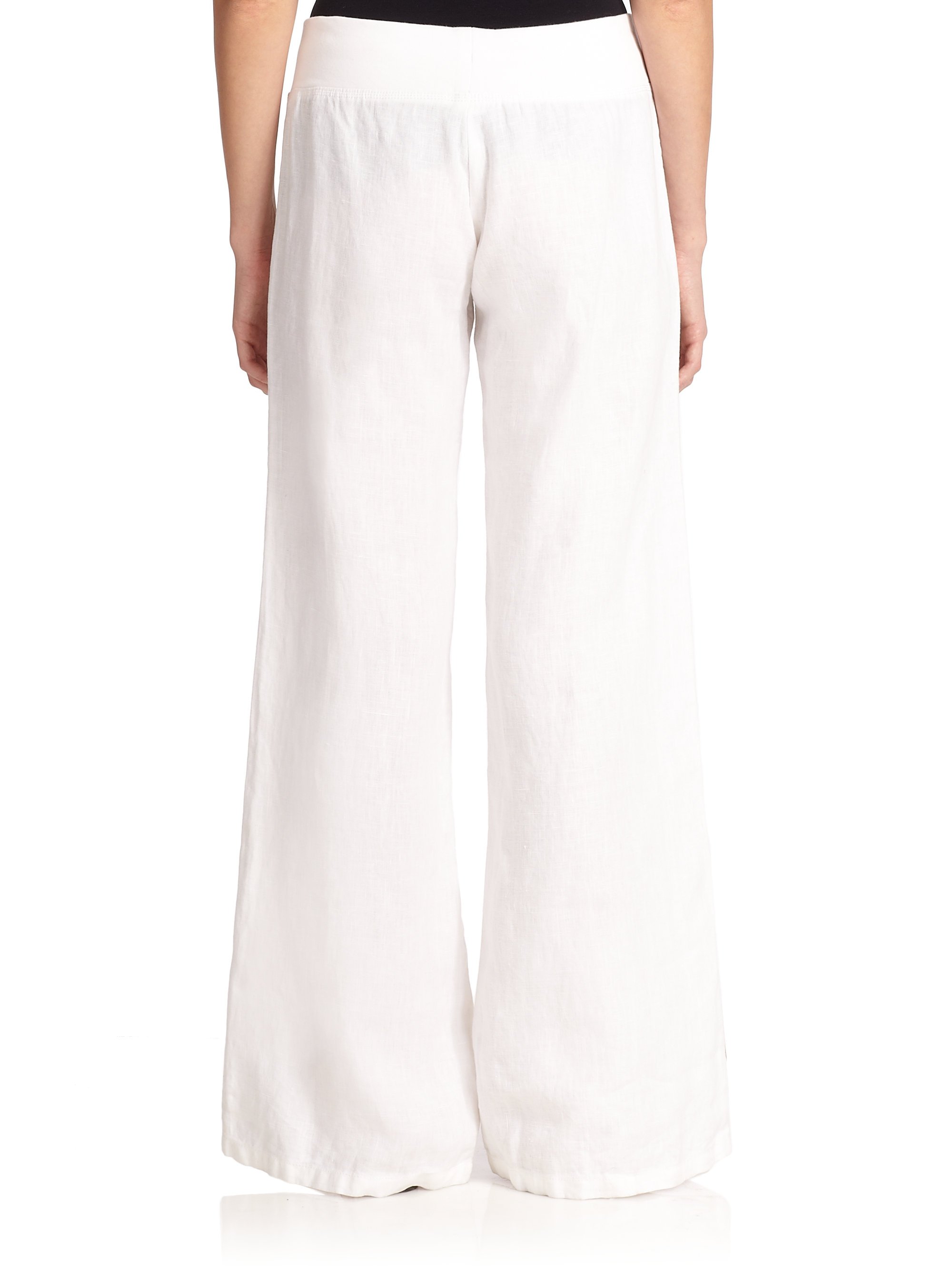 Lilly pulitzer Linen Beach Pants in White | Lyst