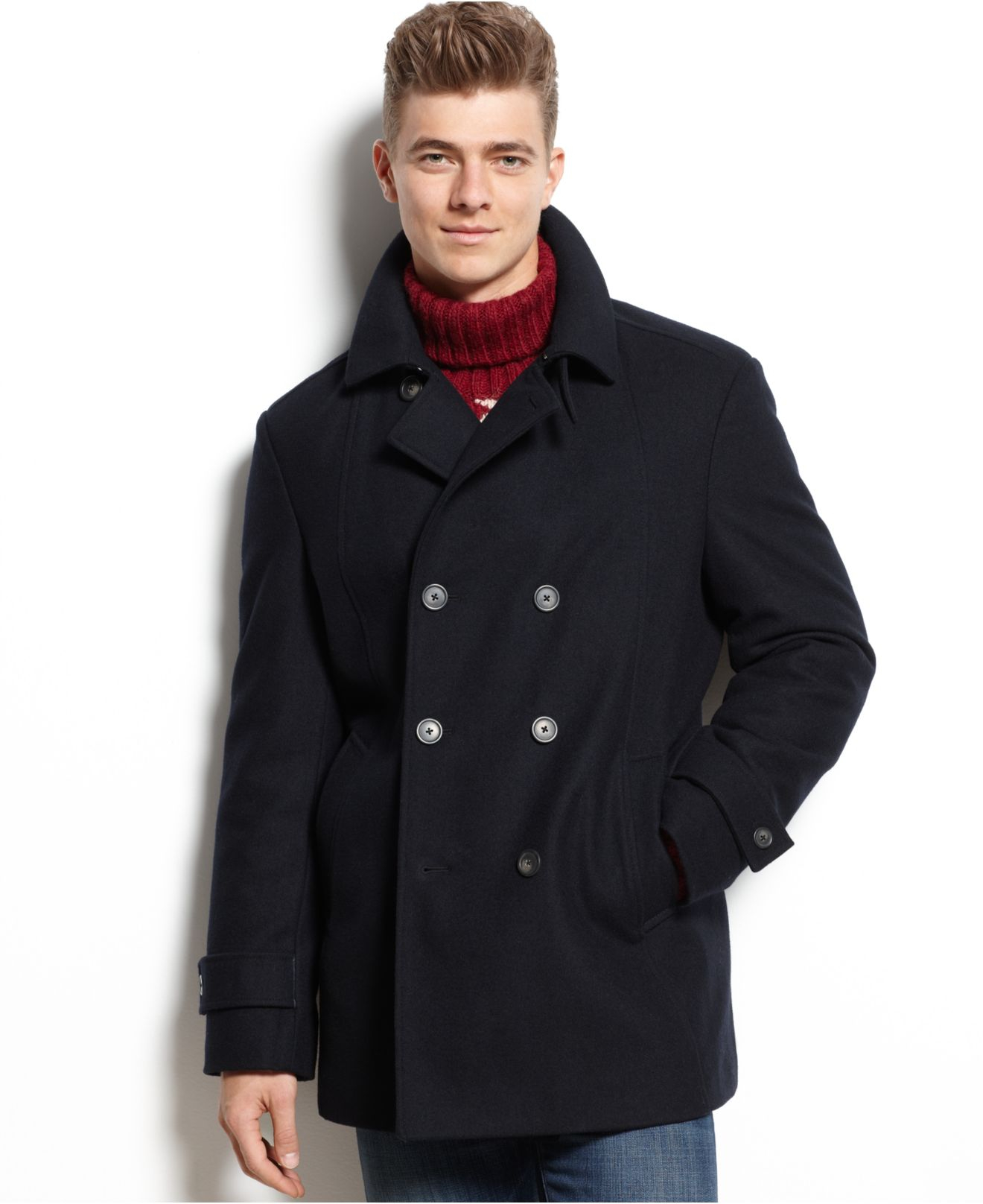 Tommy Hilfiger Short Double Breasted Peacoat Spain, SAVE 56% -  flagfanatics.pl
