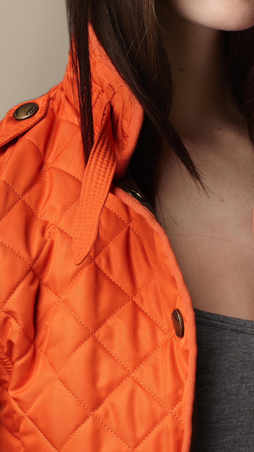 Burberry orange jacket outlet