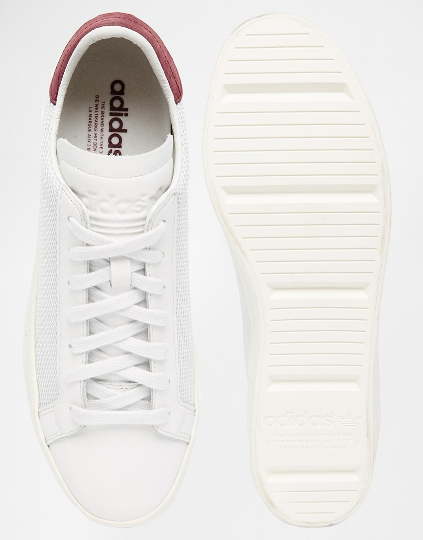 adidas white court trainers