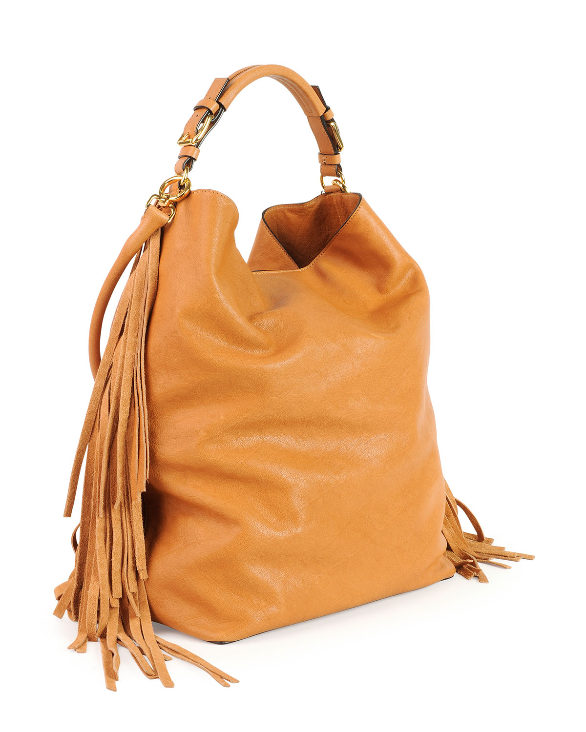 Lyst Marni Leather Fringe Shoulder Bag In Brown Gallery